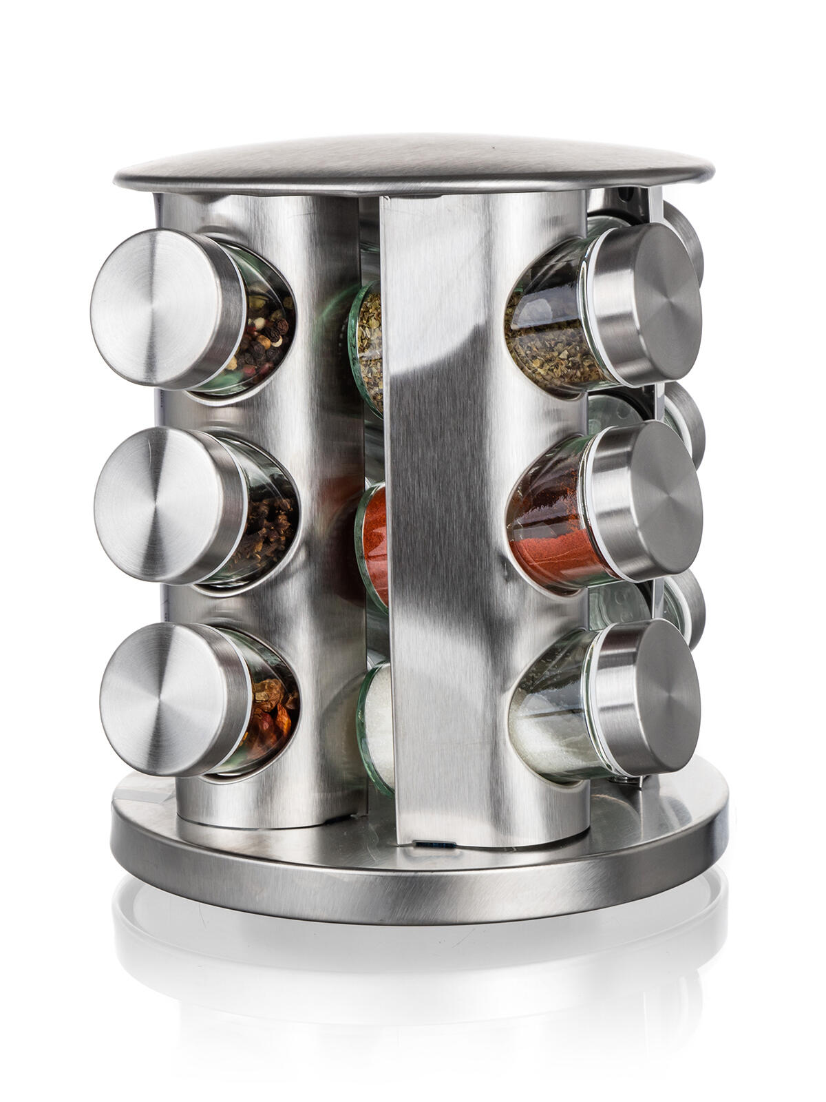 kořenka AKCENT skl.+kov.(12ks) s otoč.stojánkem nerez 1.86 Kg MTA MAXMIX Sklad14 267209