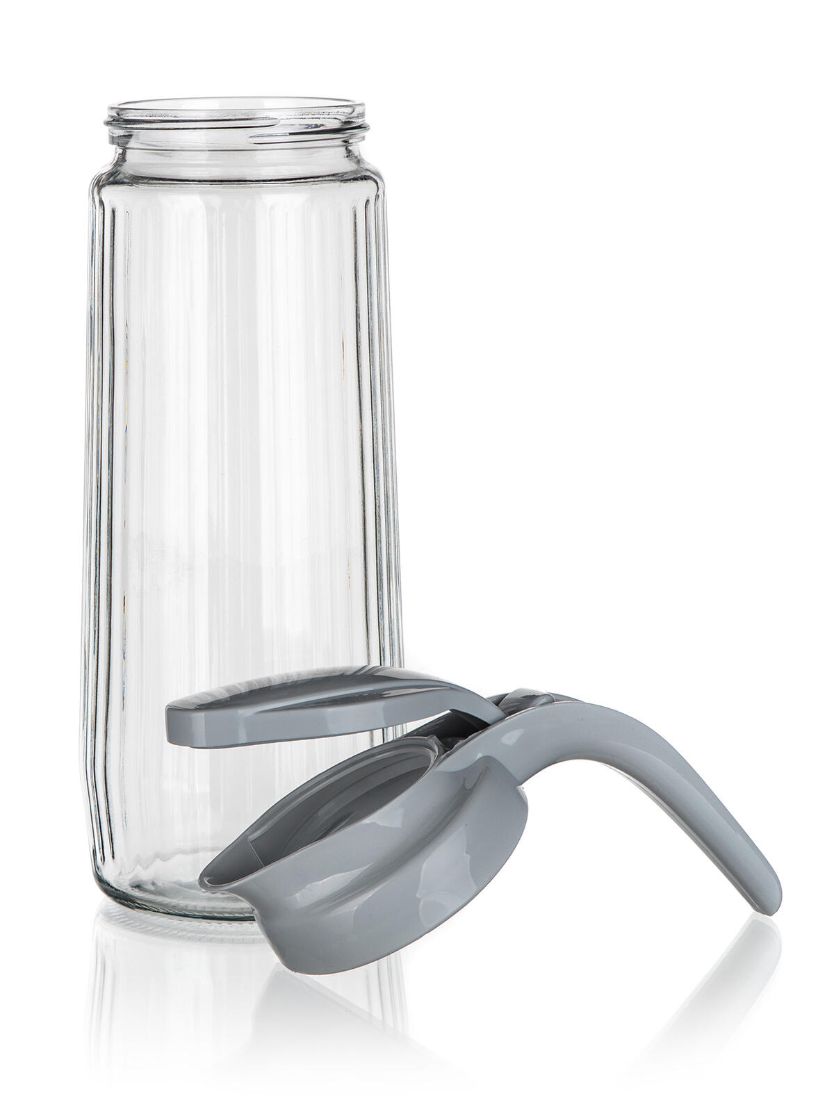 džbán skleněný STRIPE 1500ml, PH víčko mix barev 0.81 Kg MTA MAXMIX Sklad14 267213