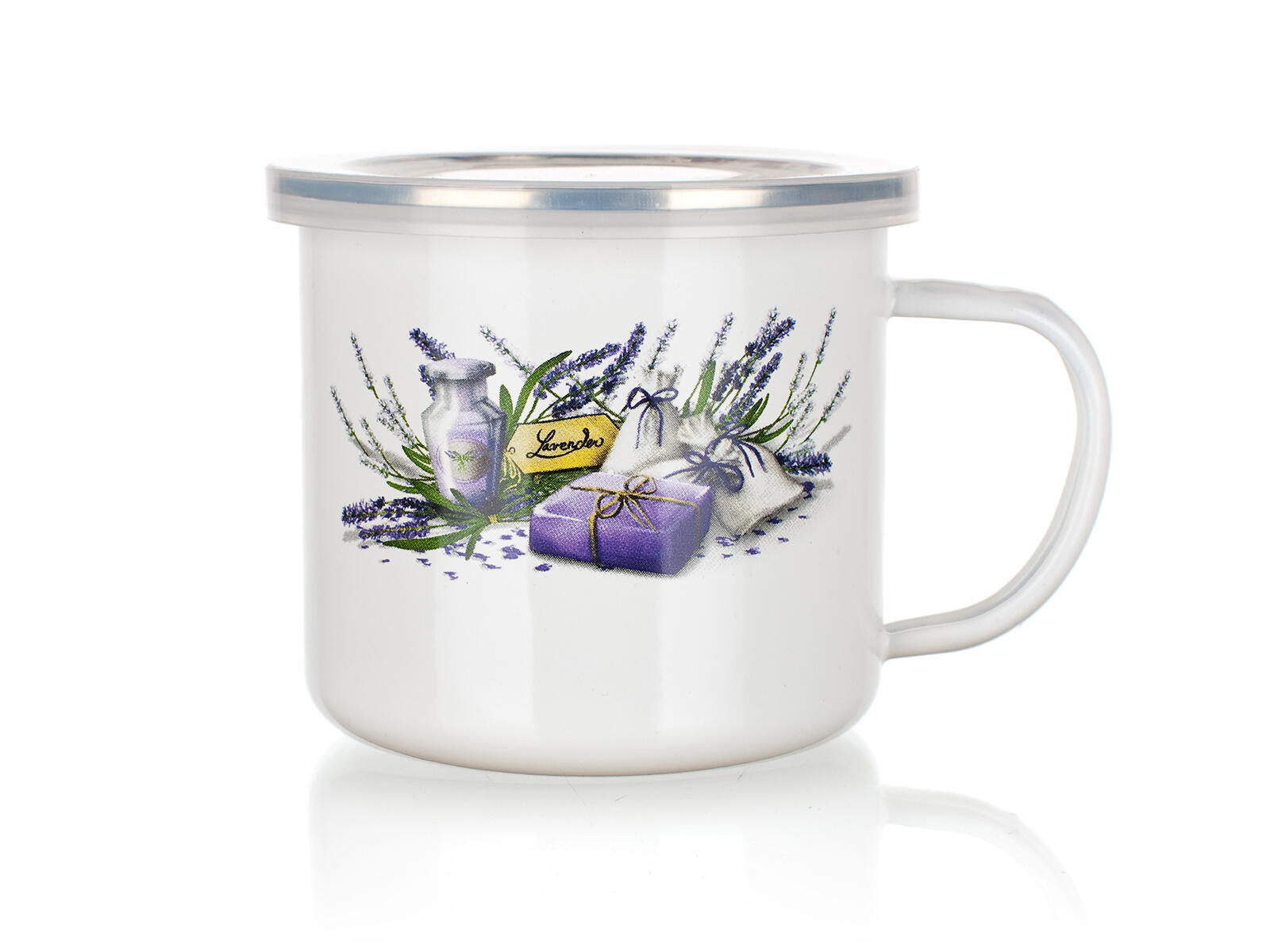 hrnek smalt. pr. 9,5cm 0,5l LAVENDER + PH víko 0.1 Kg MTA MAXMIX Sklad14 267257