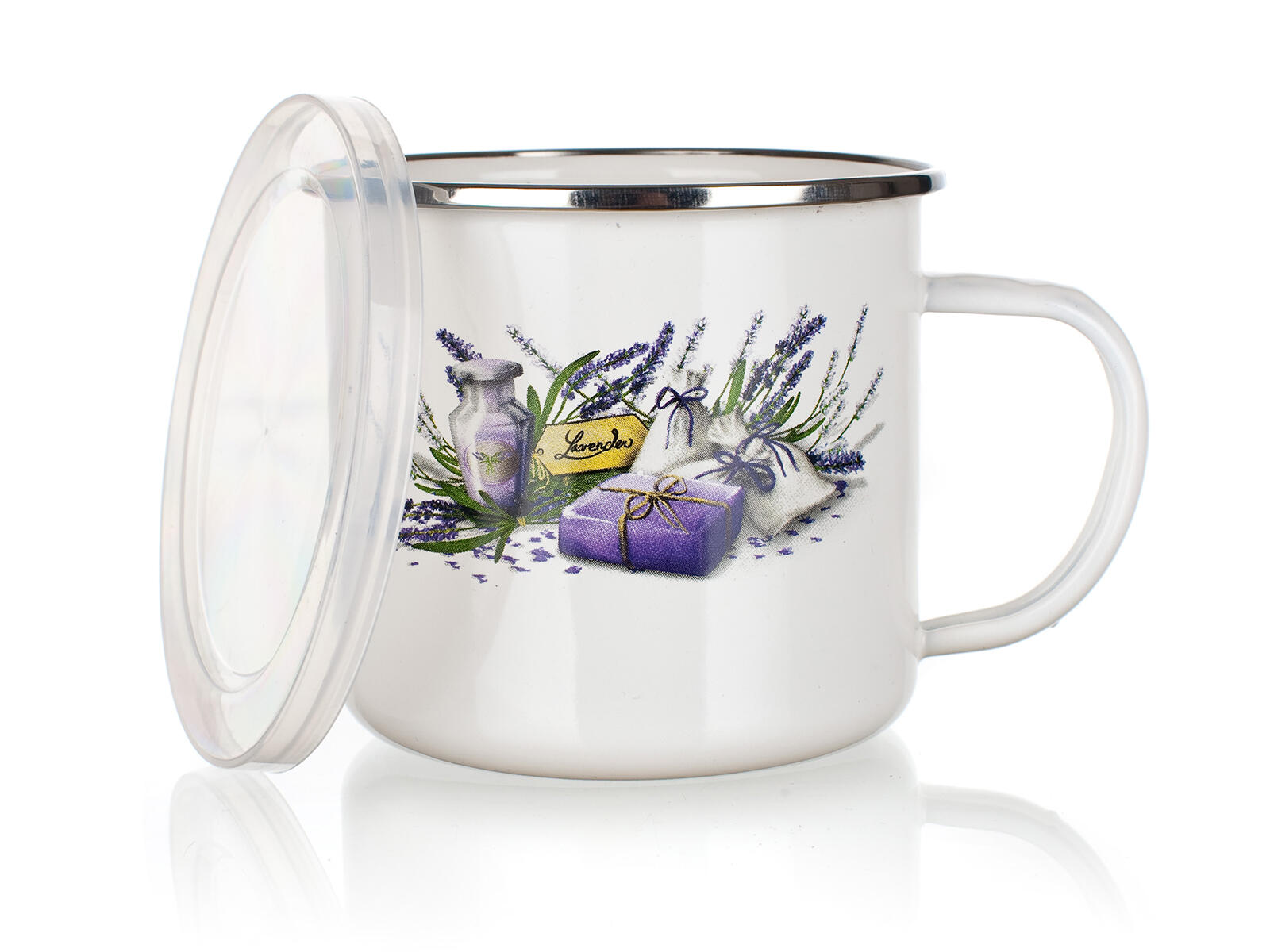 hrnek smalt. pr. 9,5cm 0,5l LAVENDER + PH víko 0.1 Kg MTA MAXMIX Sklad14 267257