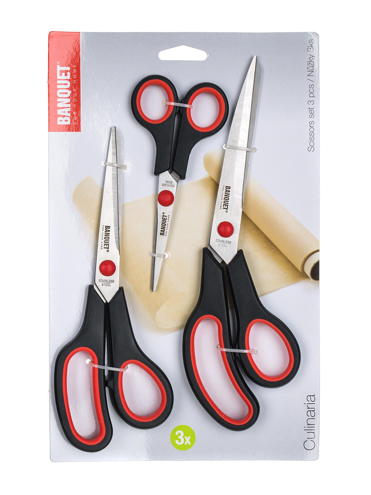 nůžky sada 3díl.(14,21,24cm) mix barev 0.21 Kg MTA MAXMIX Sklad14 267282