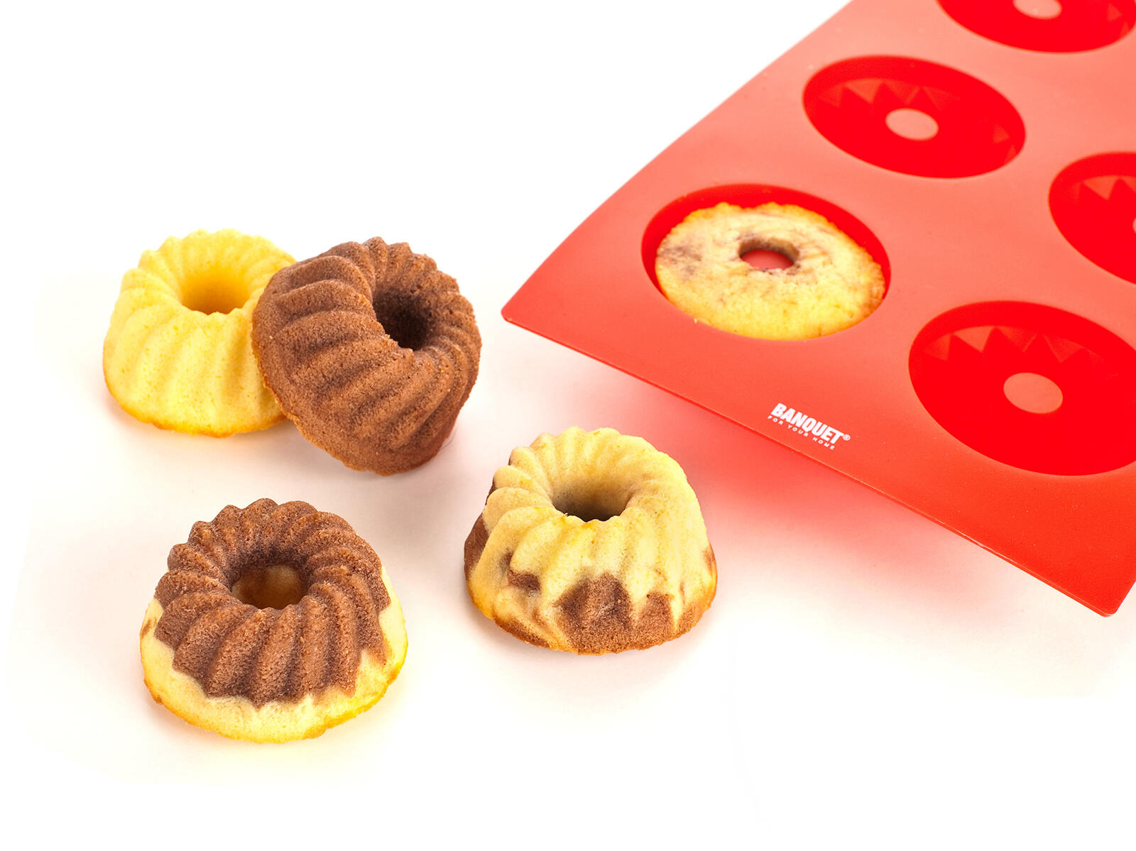 forma na bábovičky  6ks 29,5x17,5x3,5cm silikon ČRV CULINARIA 0.17 Kg MTA MAXMIX Sklad14 267289