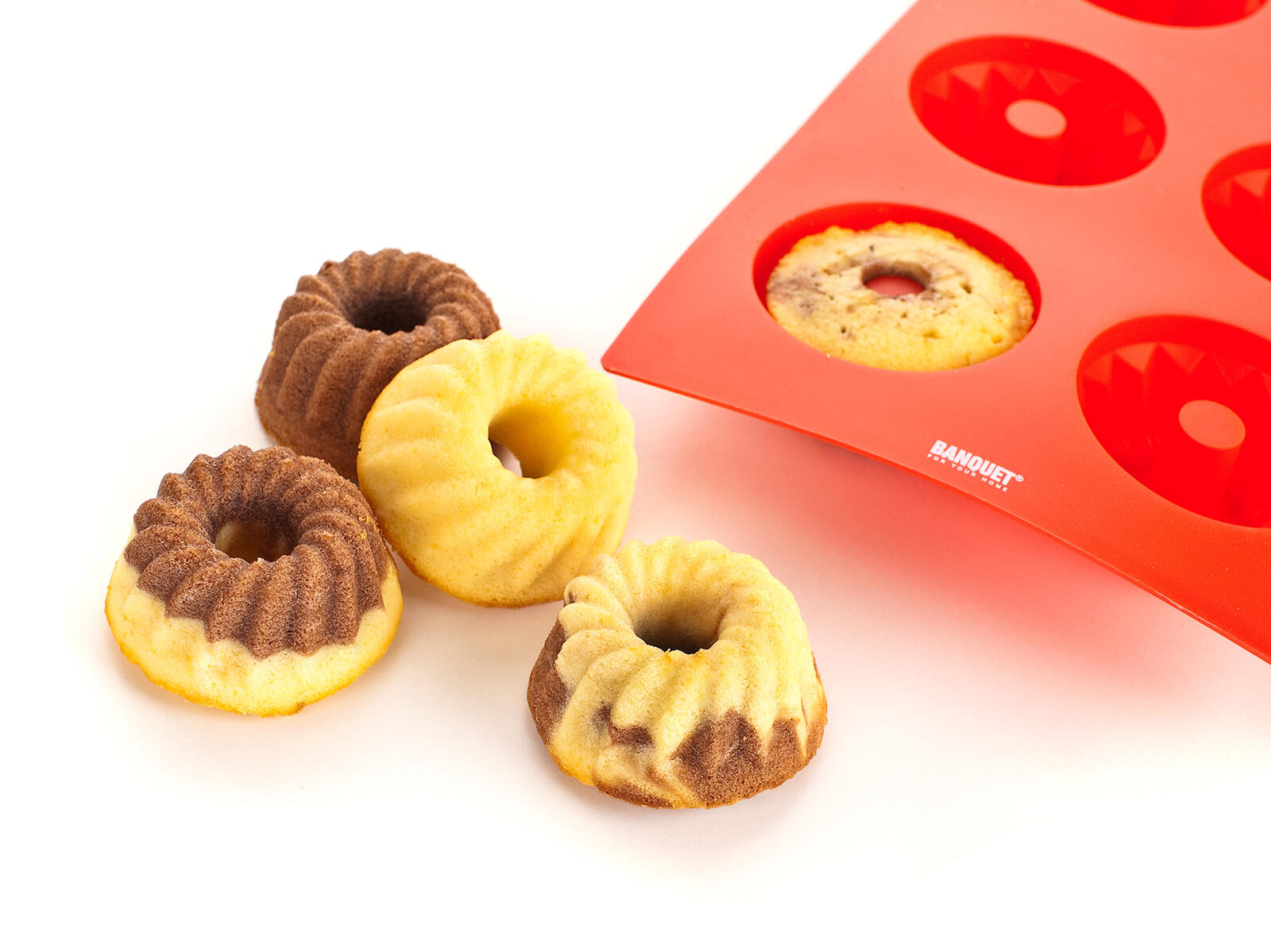 forma na bábovičky  6ks 29,5x17,5x3,5cm silikon ČRV CULINARIA 0.17 Kg MTA MAXMIX Sklad14 267289