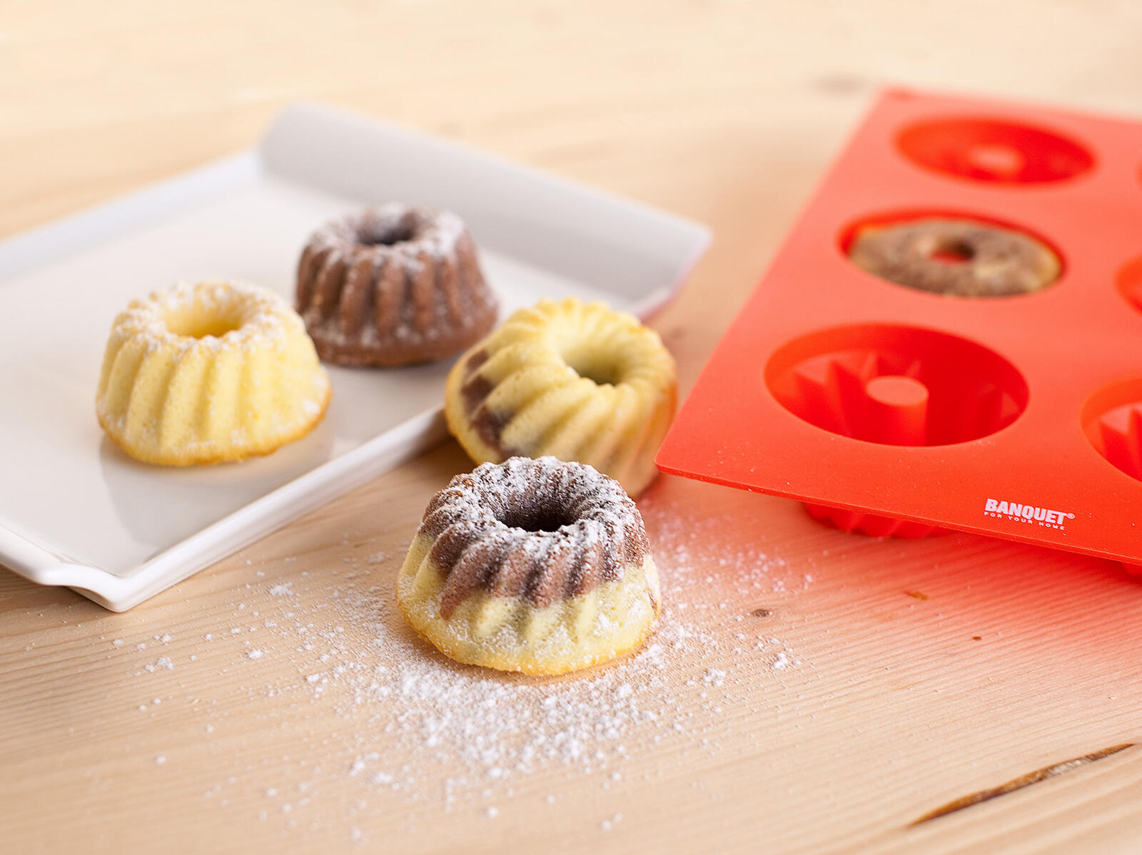 forma na bábovičky  6ks 29,5x17,5x3,5cm silikon ČRV CULINARIA 0.17 Kg MTA MAXMIX Sklad14 267289