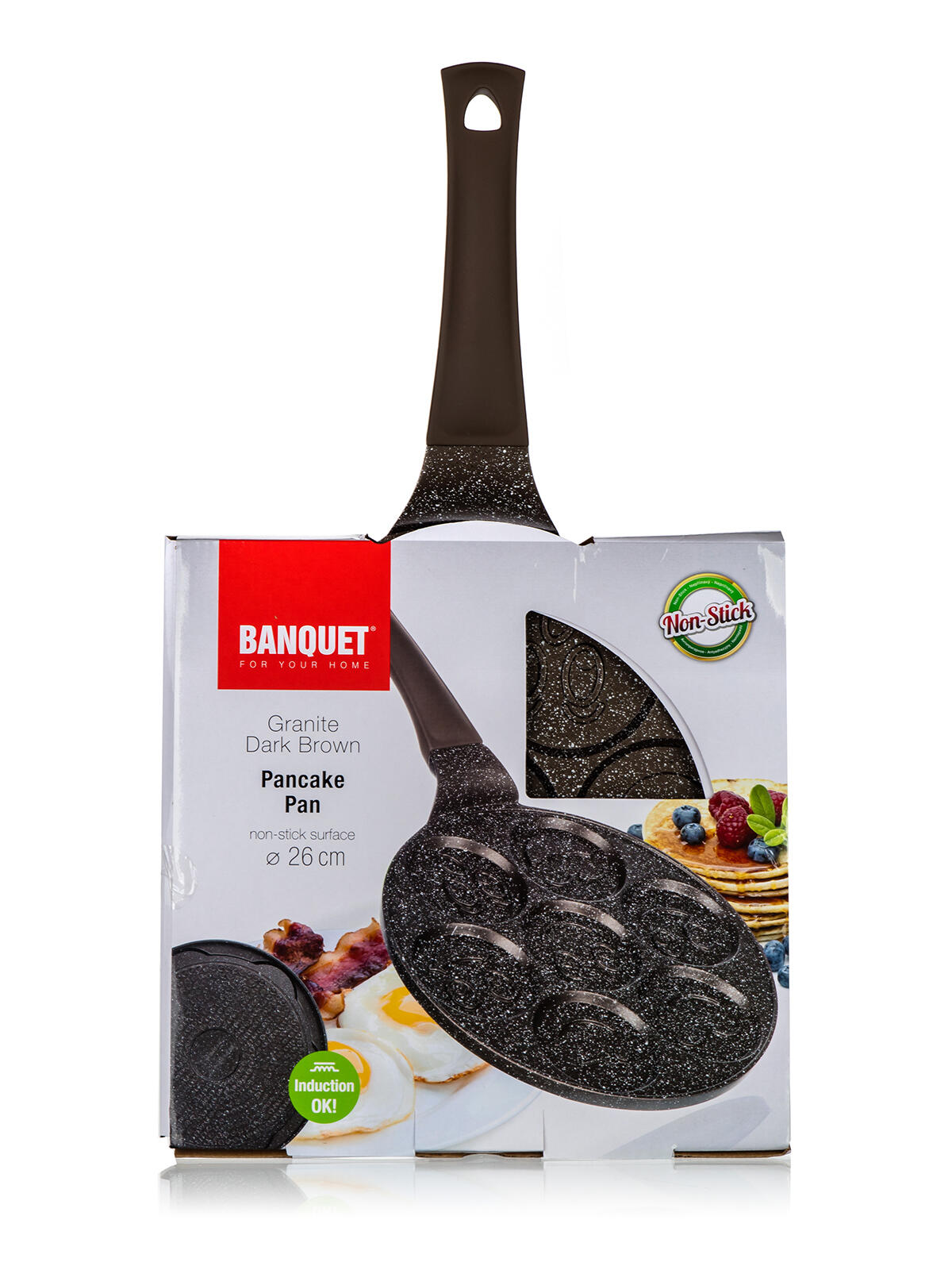 lívanečník GRANITE BROWN Smile 26cm, 7 lívanců, nepřilnavý povrch 1.14 Kg MTA MAXMIX Sklad14 267296