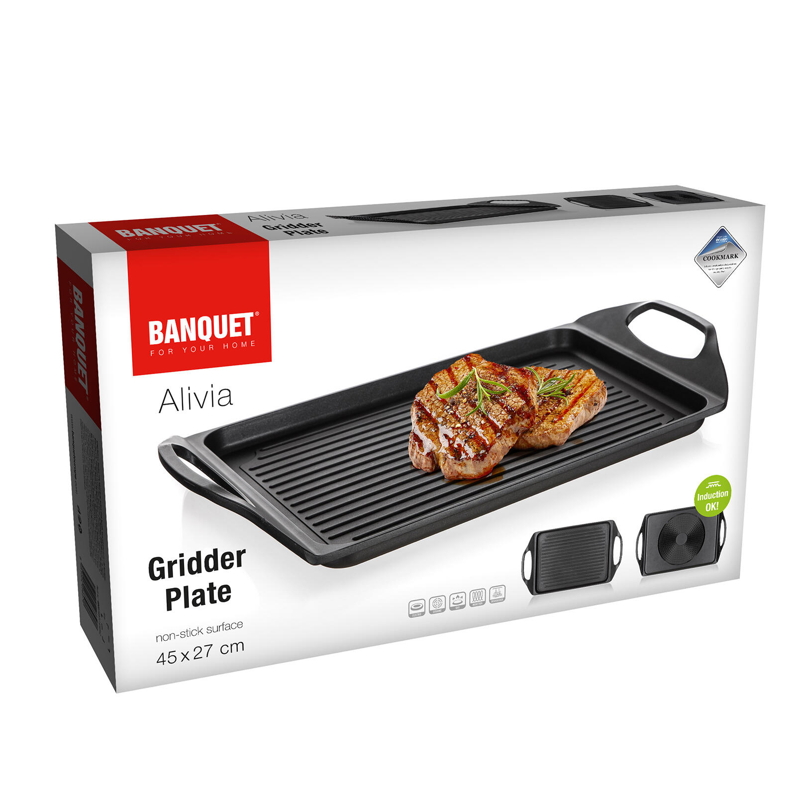 deska grilovací 45x27cm ALIVIA nepřiln.povrch 1.54 Kg MTA MAXMIX Sklad14 267298