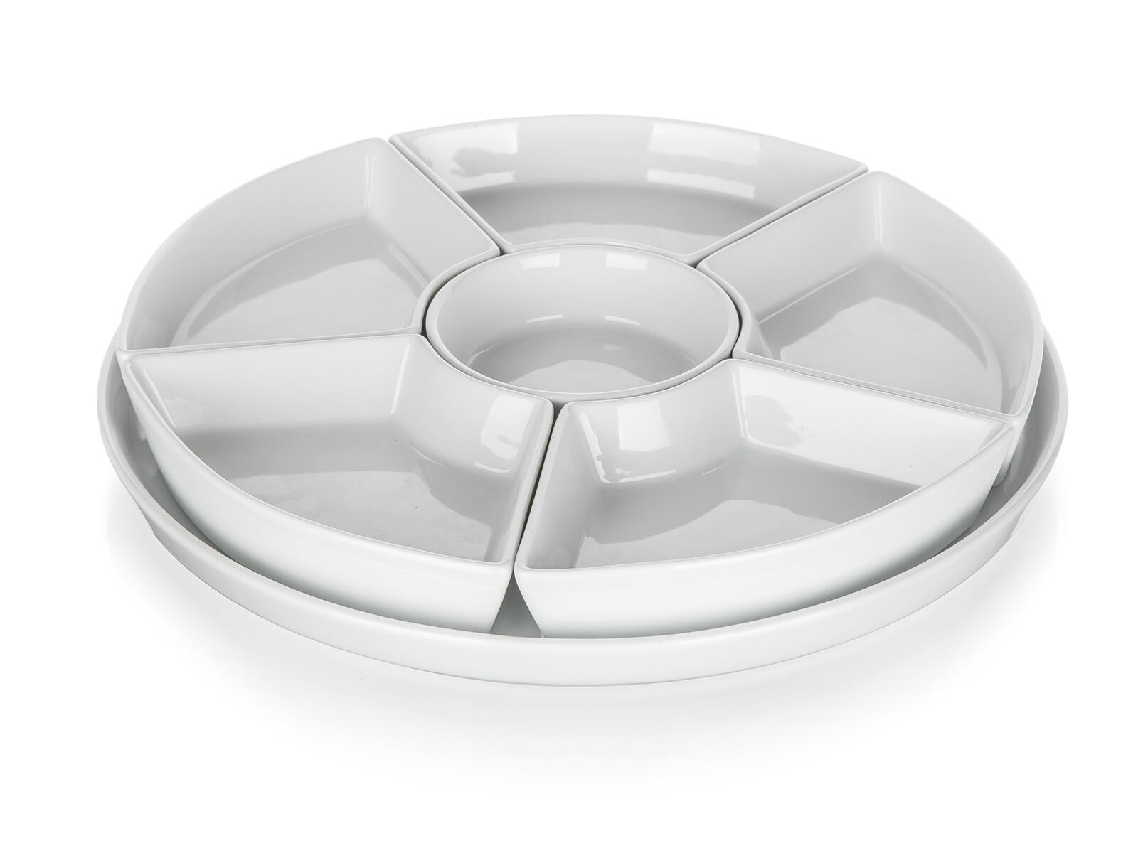 miska sada 7díl.(6xmiska,1xtác) pr.28cm BIANCA porcelán BÍ 2.27 Kg MTA MAXMIX Sklad14 267313