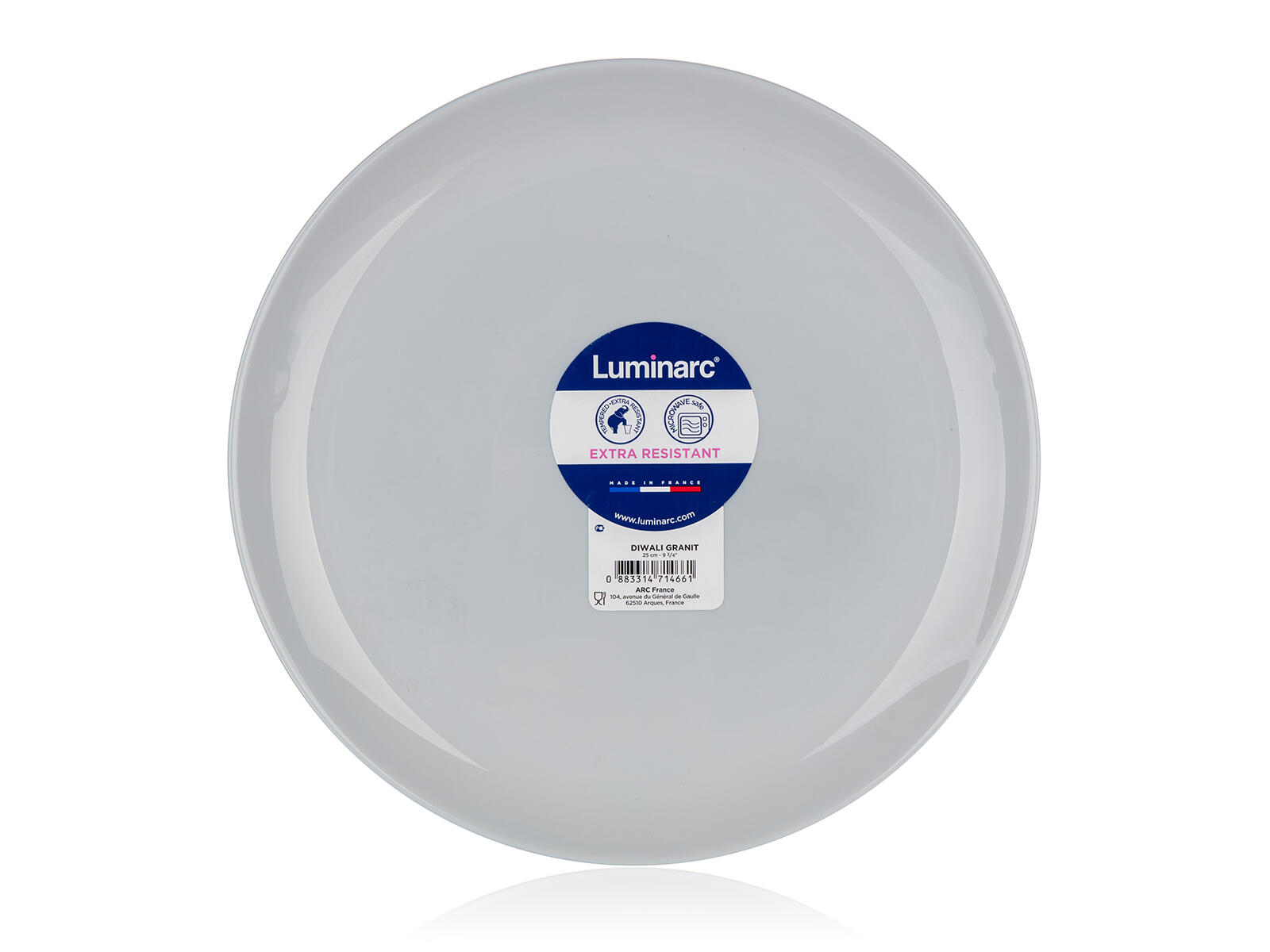 talíř mělký skleněný DIWALI 25cm ŠE 0.41 Kg MTA MAXMIX Sklad14 267320