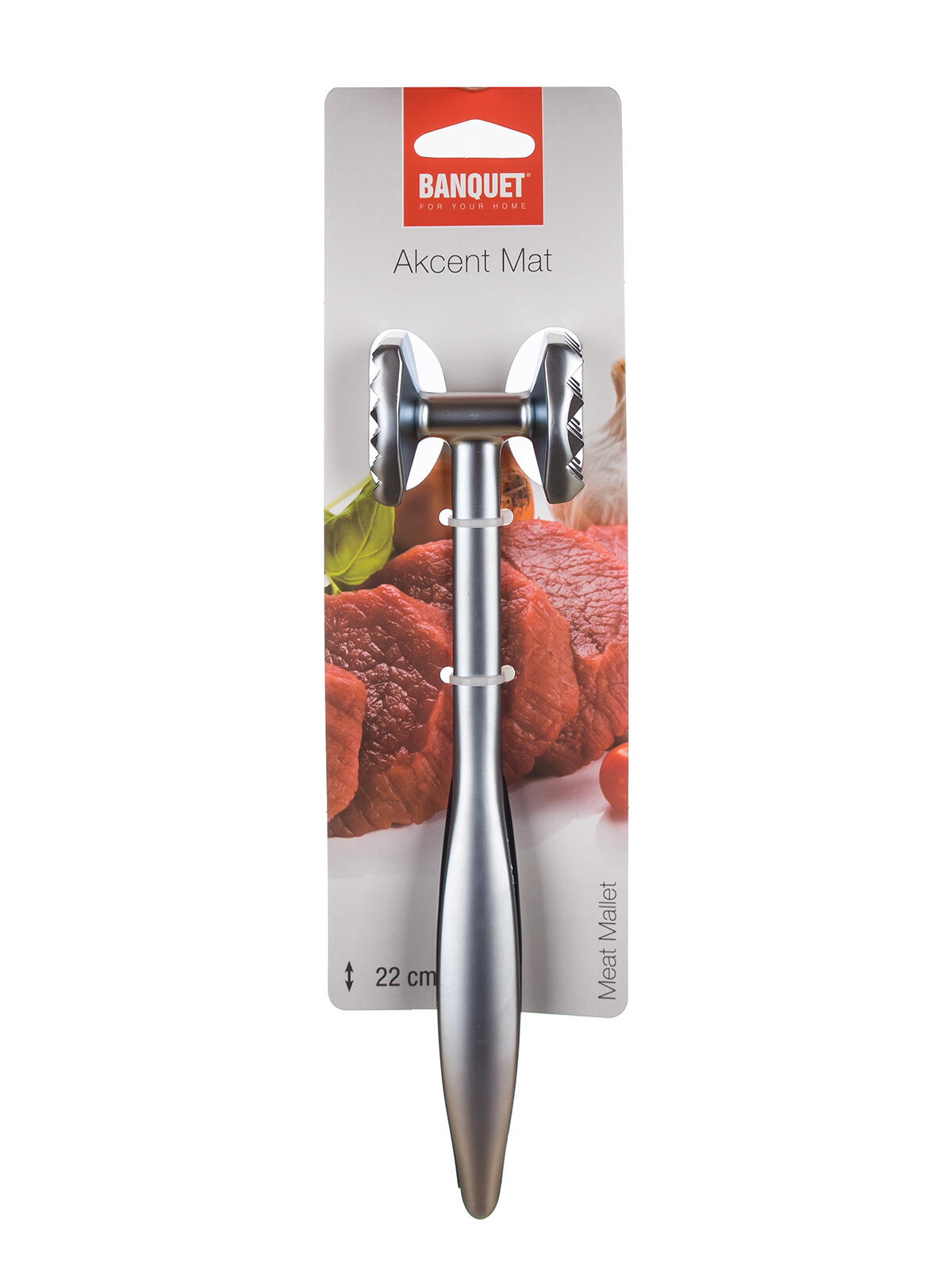 palička na maso oboustr.22cm AKCENT Al 0.27 Kg MTA MAXMIX Sklad14 267351