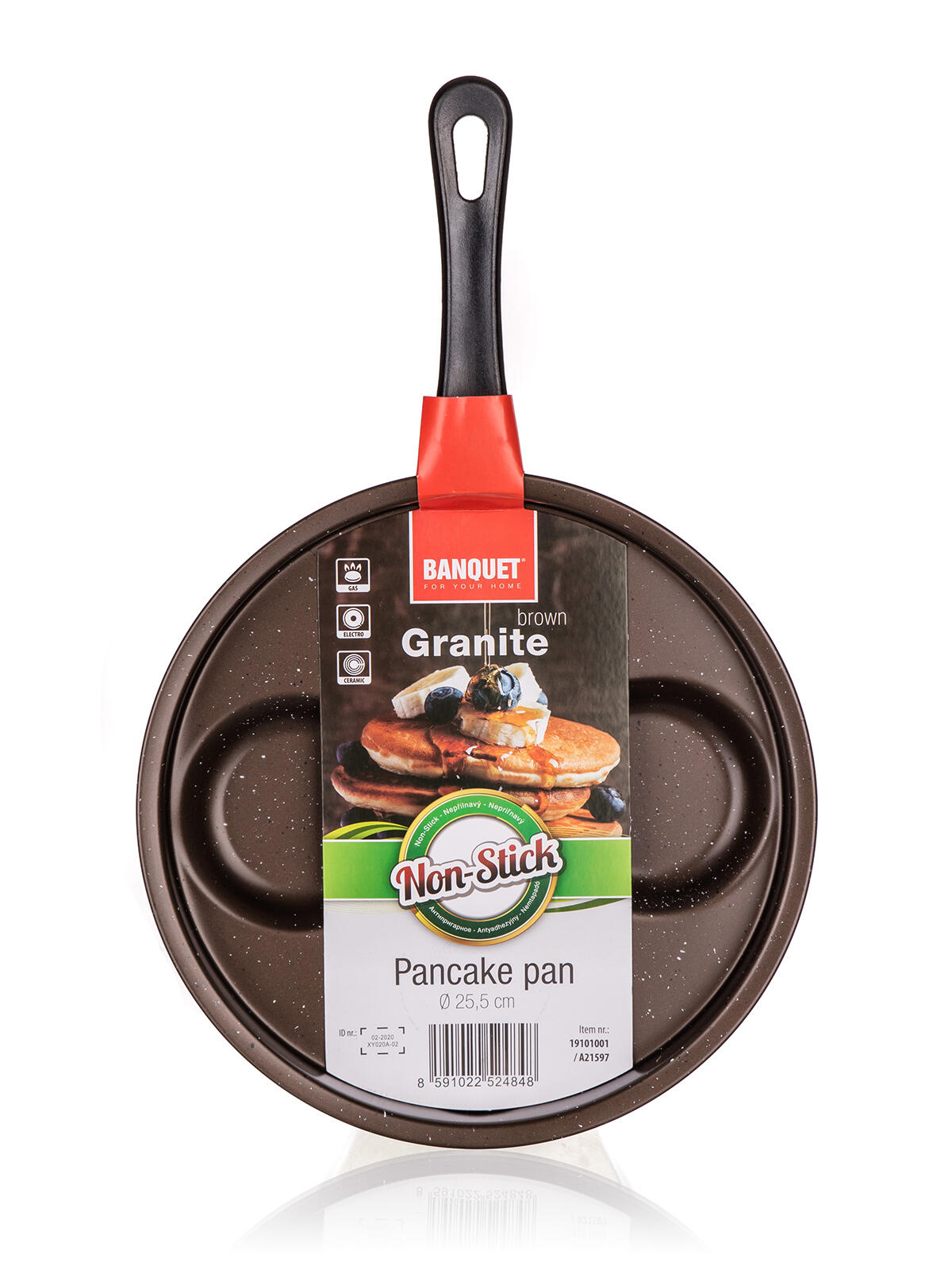 lívanečník 24cm, 4 lívance nepřiln. povrch GRANITE Brown 0.41 Kg MTA MAXMIX Sklad14 266106