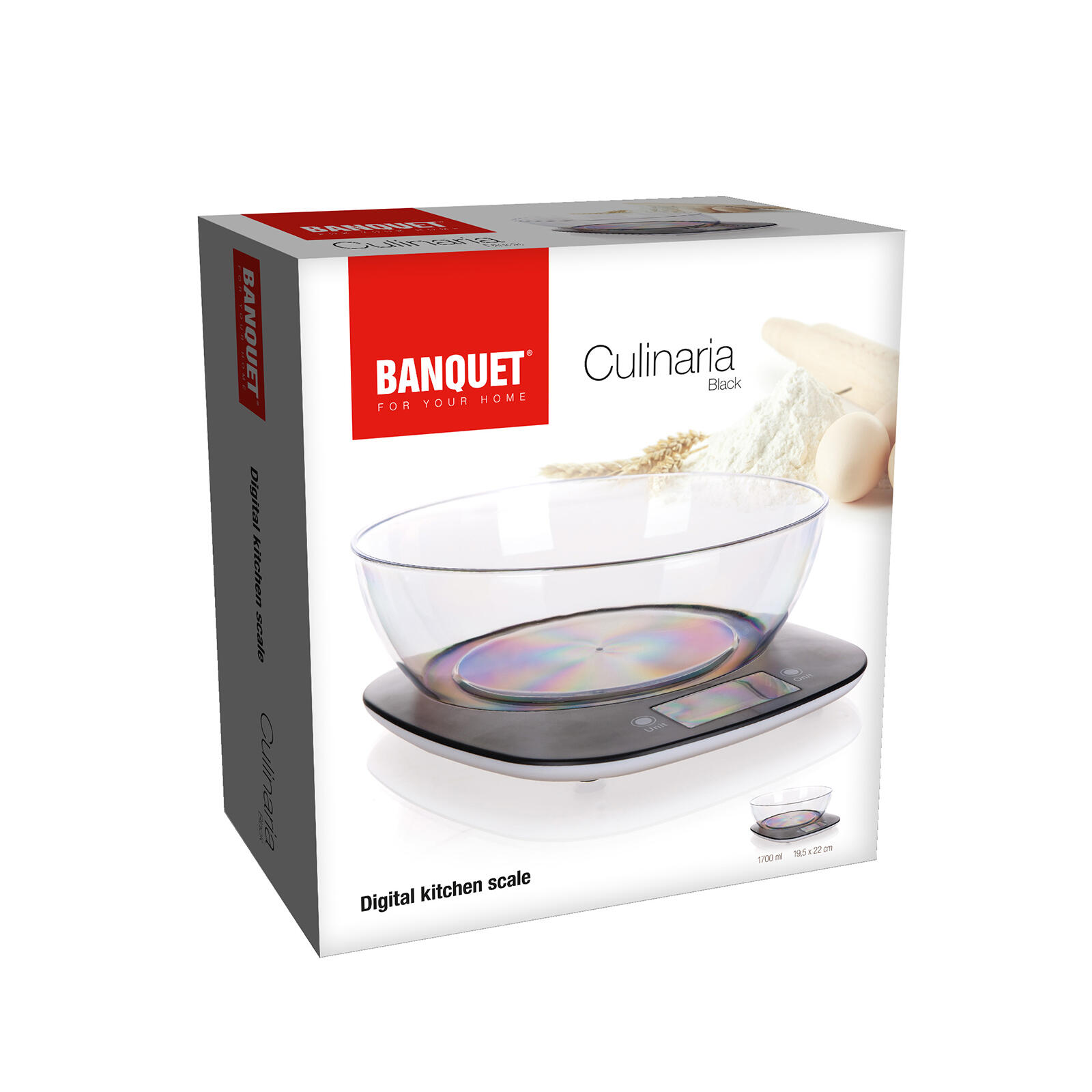 váha kuchyňská 5kg digitální CULINARIA ČER 0.45 Kg MTA MAXMIX Sklad14 266114