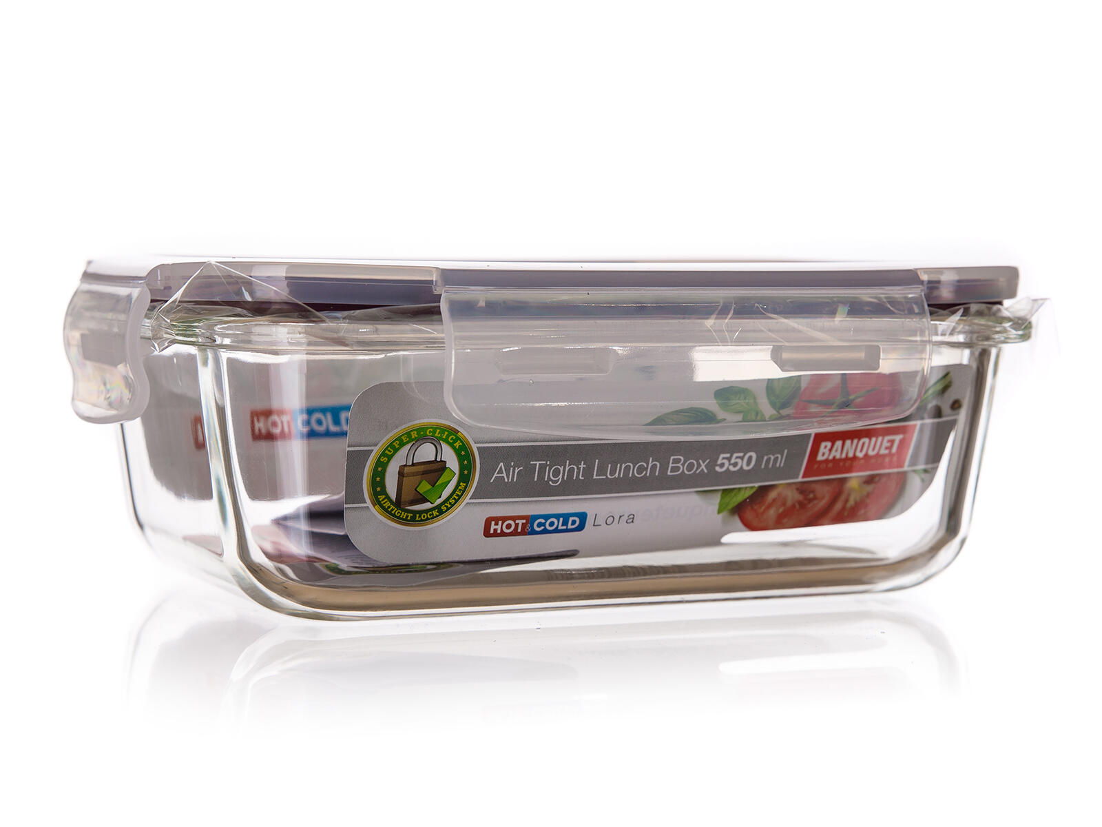 dóza LORA obdél. 0,55l 17,5x13x5,5cm skl.+PP víčko TRA/BORDO 0.47 Kg MTA MAXMIX Sklad14 266119