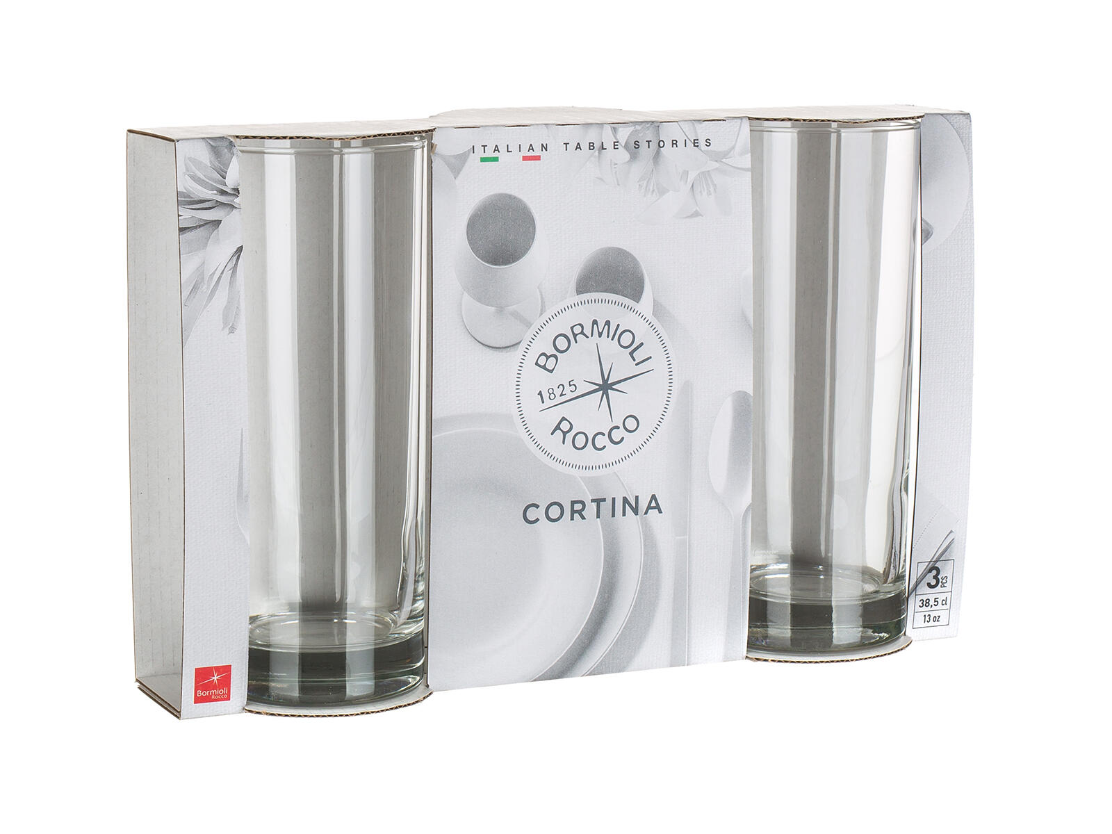 sklenice 385ml CORTINA (3ks)