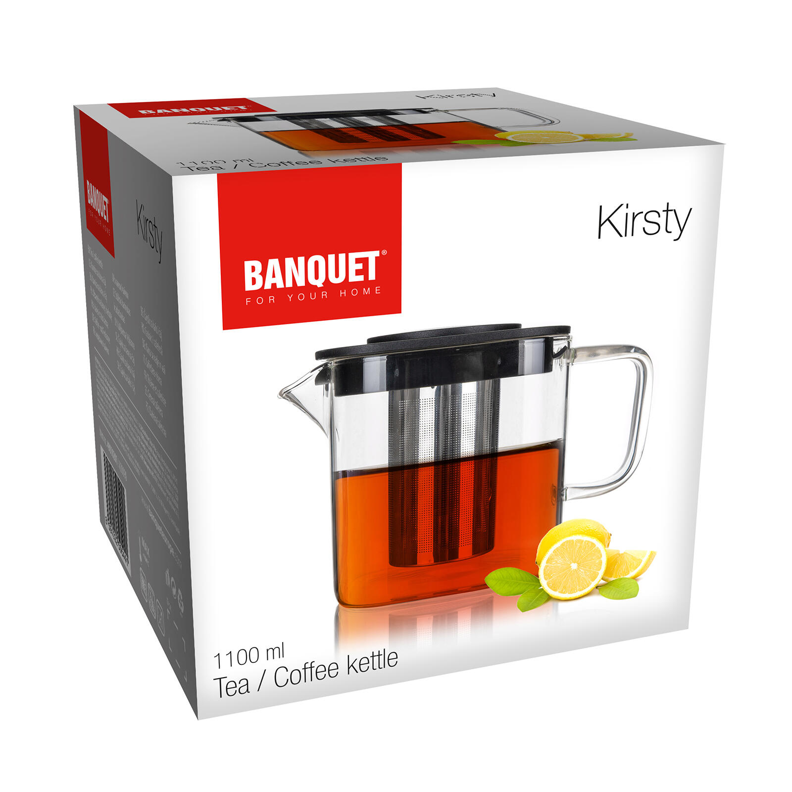 konvice KIRSTY 1,1l skl.se sítkem, víčko PH, rukojeť skl. 0.4 Kg MTA MAXMIX Sklad14 266136 8591022505458