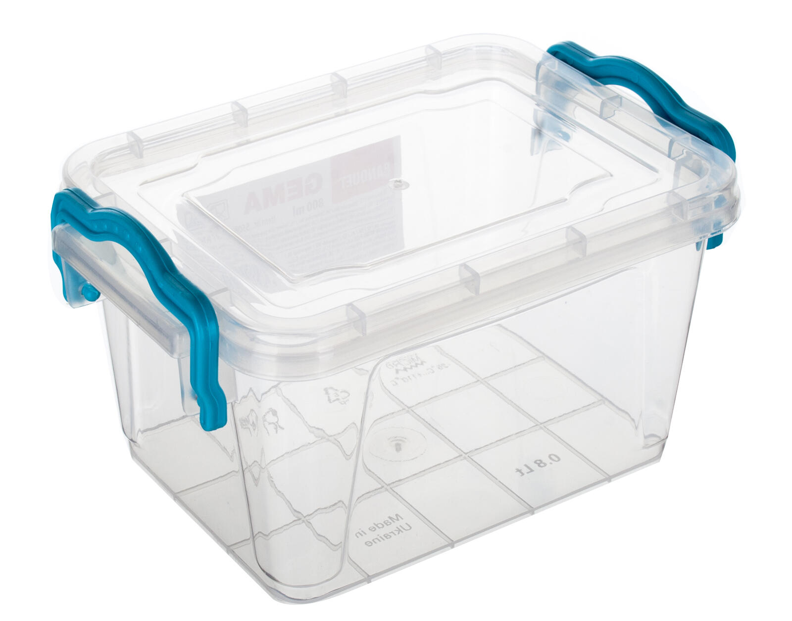 box úložný GEMA  0,8l, 16x11x8,5cm, víko, klip, PH TYRK/TRA 0.07 Kg MTA MAXMIX Sklad14 266147