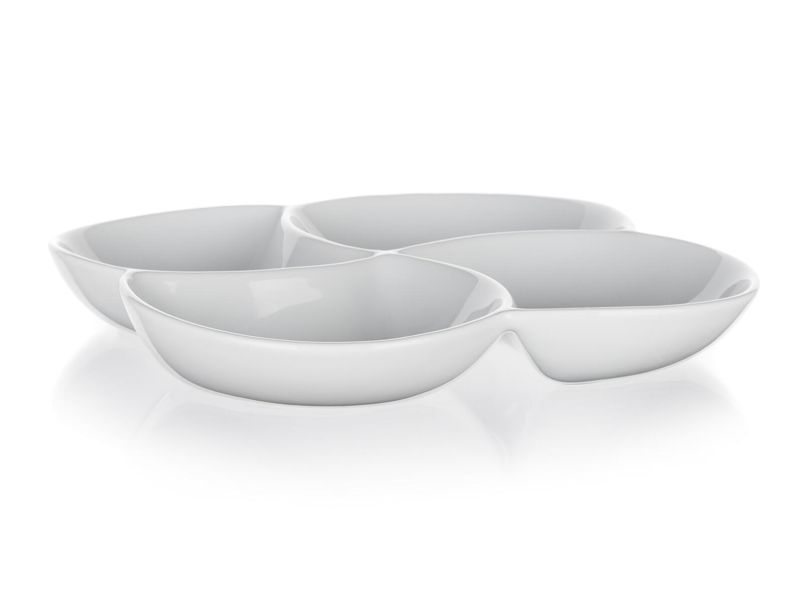 miska dělená 26,5x26,5cm porcelán BIANCA