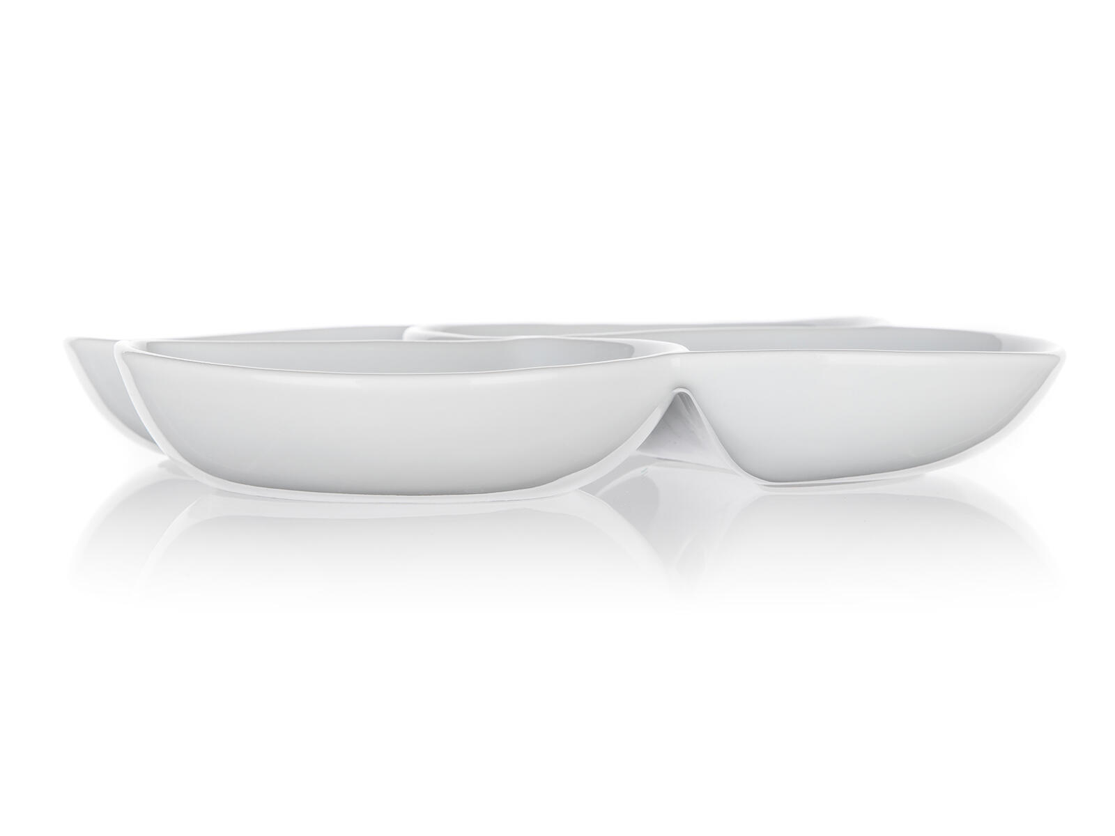 miska dělená 26,5x26,5cm porcelán BIANCA