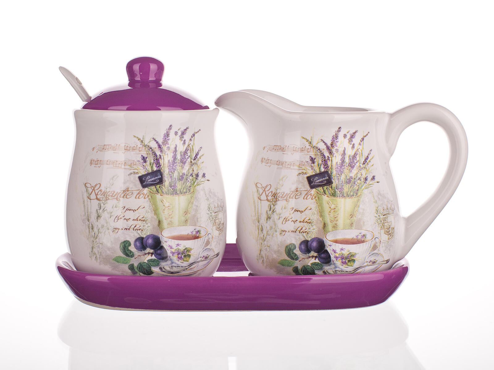 mlékovka + cukřenka LAVENDER keramická 0.77 Kg MTA MAXMIX Sklad14 266172