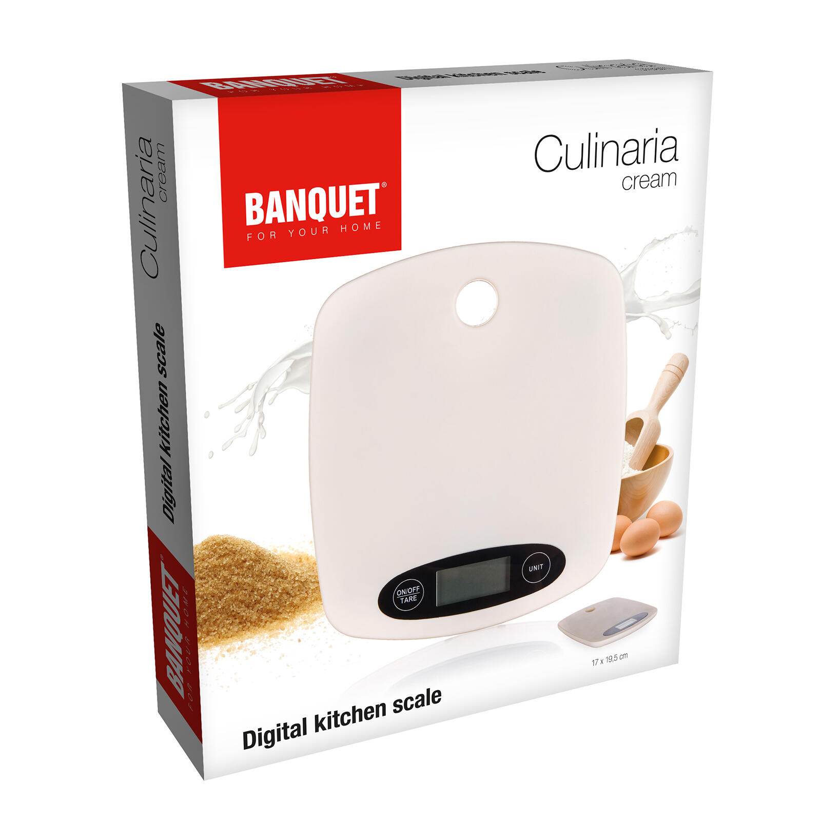 váha kuchyňská plochá  5kg digitální KRÉM 0.25 Kg MTA MAXMIX Sklad14 266188