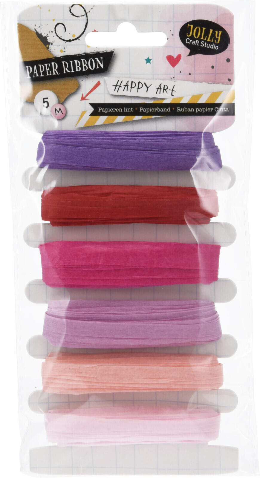 stuha vázací 5m, č.2, papír mix barev (6ks) 0.02 Kg MTA MAXMIX Sklad14 387135