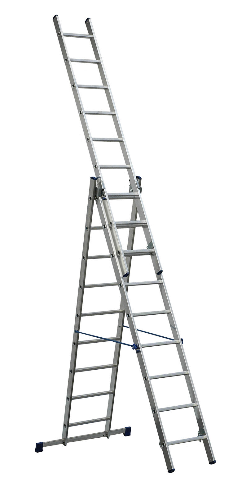 žebřík Al un. 3d.  9př. 2,43/5,29m VHR H 3x9 nosnost 150kg ELKOP 16.2 Kg MTA MAXMIX Sklad14 470083