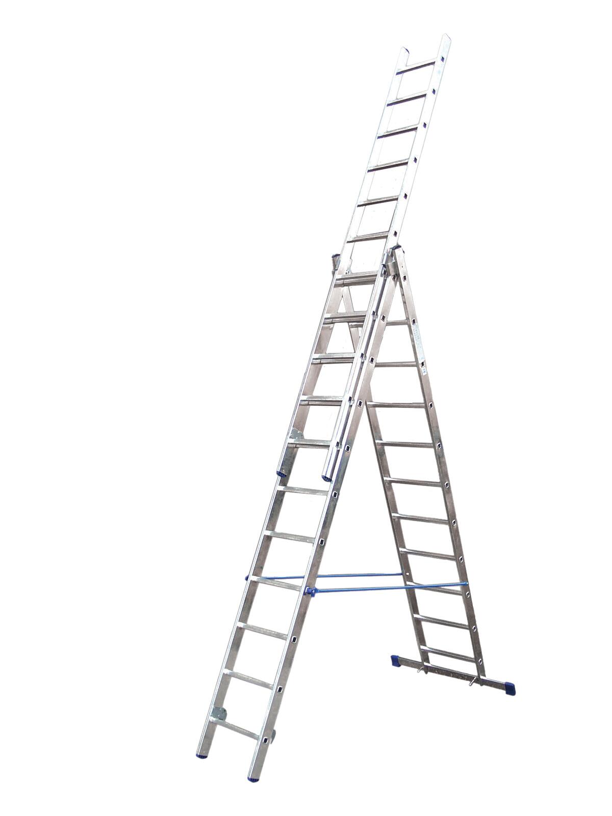 žebřík Al un. 3d. 11př. 2,95/6,33m VHR H 3x11 nosnost 150kg ELKOP 19.3 Kg MTA MAXMIX Sklad14 470085