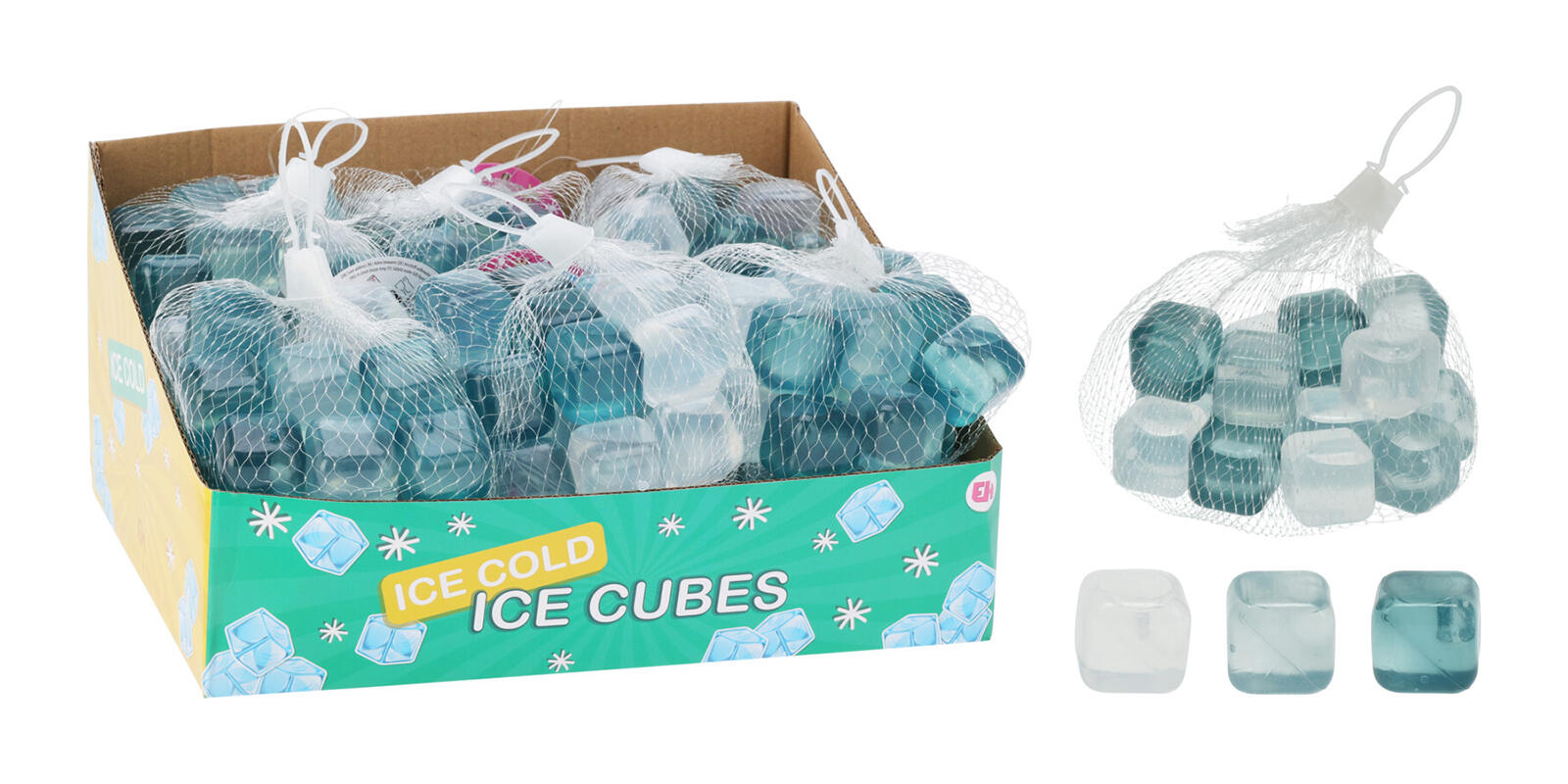 kostky ledové 26,5x26,5mm PE mix barev (18ks) 0.23 Kg MTA MAXMIX Sklad14 387148