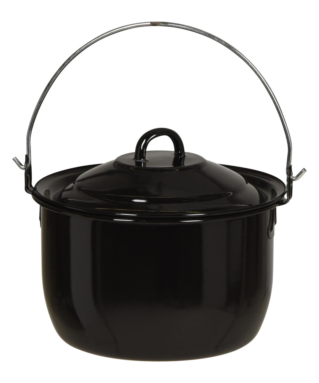 hrnec závěsný 20cm, 3,3l, s poklicí, smalt/uhlík.ocel ČER