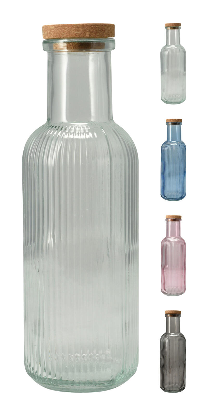 láhev 1000ml skleněná mix barev, s korkovou zátkou 0.52 Kg MTA MAXMIX Sklad14 387177