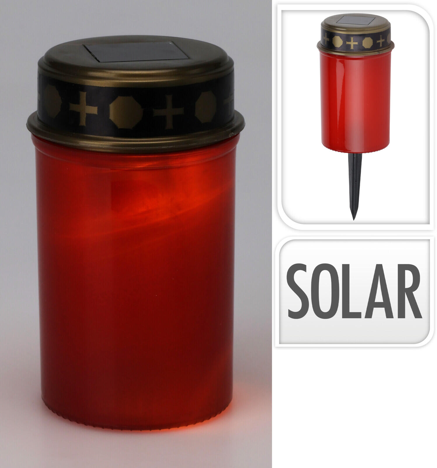 svíčka hřbitovní LED 12cm, zápich, PH ČRV 0.06 Kg MTA MAXMIX Sklad14 387203