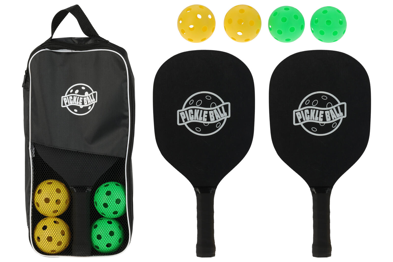 sada PICKLEBALL 6díl. (2x pálka, 4x míček) 0.77 Kg MTA MAXMIX Sklad14 387216