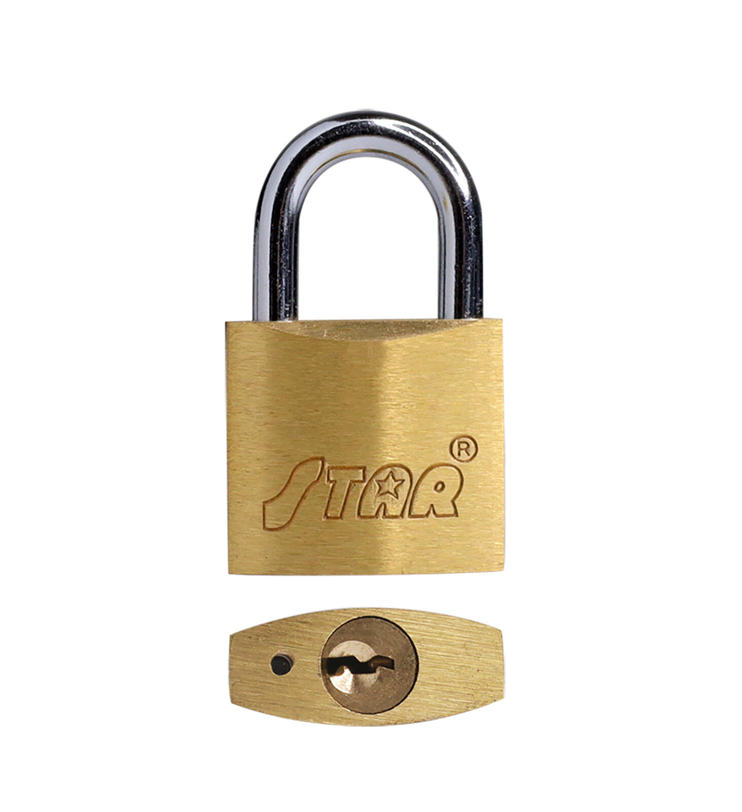 zámek visací STAR 20HS/40mm Ms 3kl. 0.14 Kg MTA MAXMIX Sklad14 500443