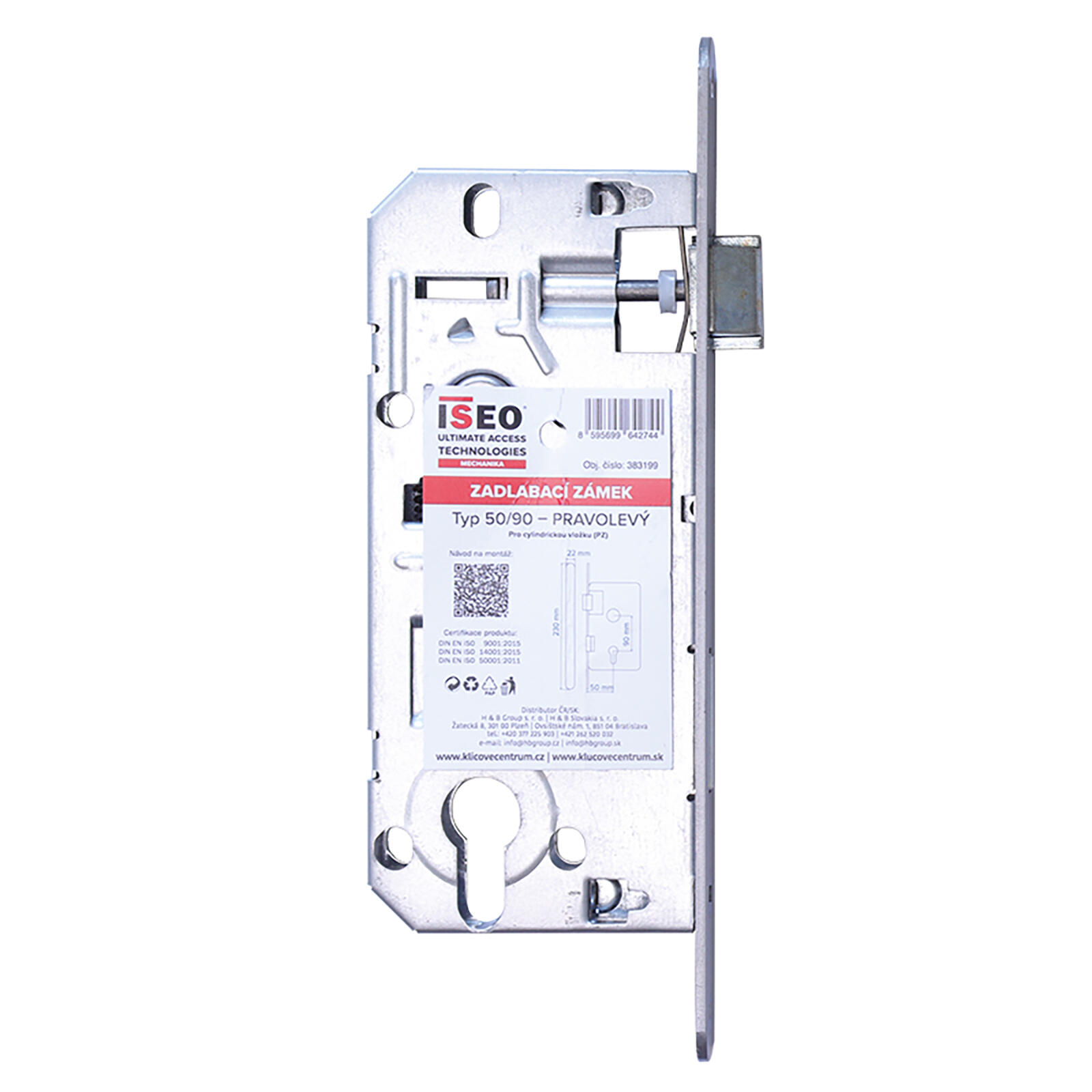 zámek zadl. vložka 90/50/22/230 (24026) ISEO 0.35 Kg MTA MAXMIX Sklad14 500469
