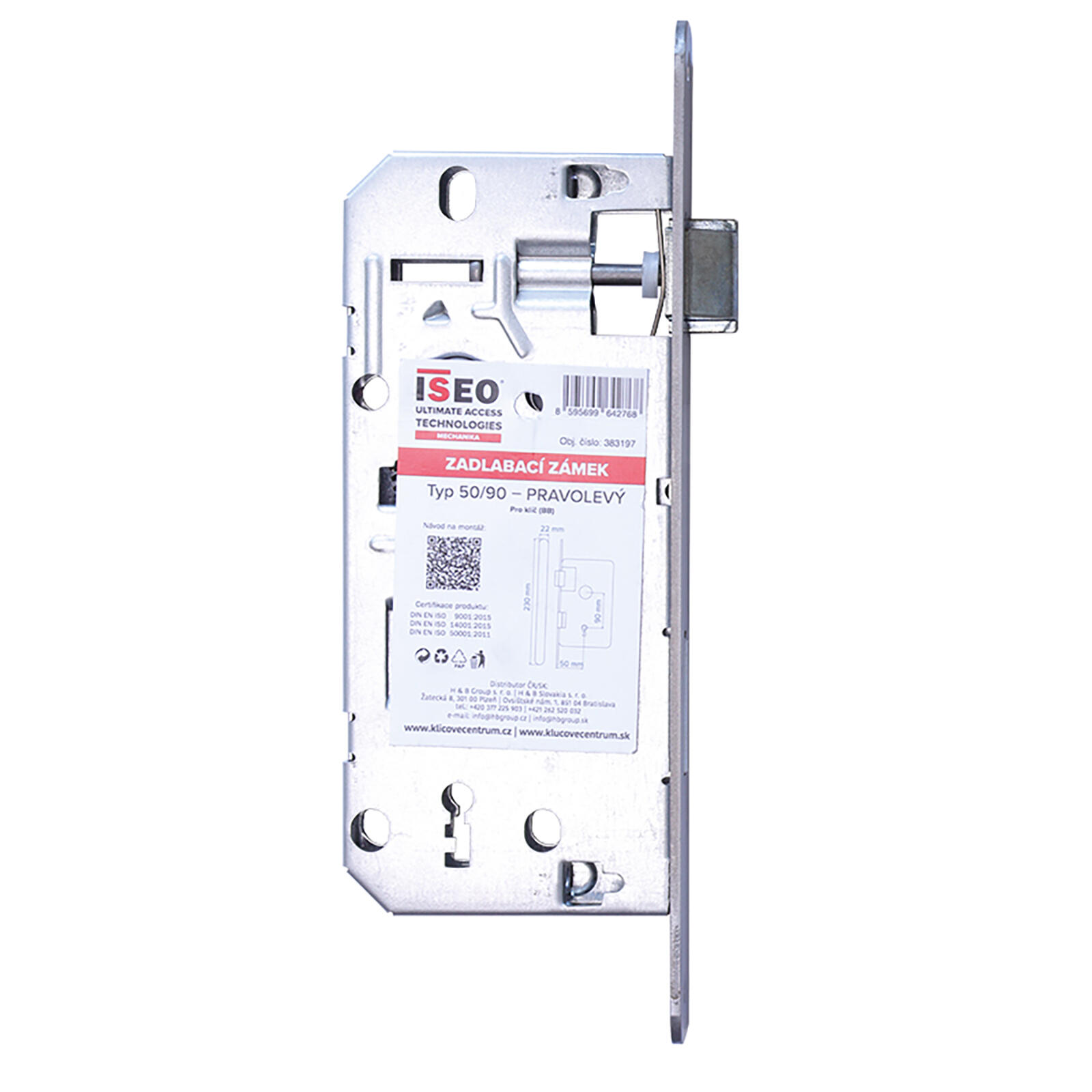 zámek zadl. klíč 90/50/22/230 (536) ISEO 0.35 Kg MTA MAXMIX Sklad14 500471