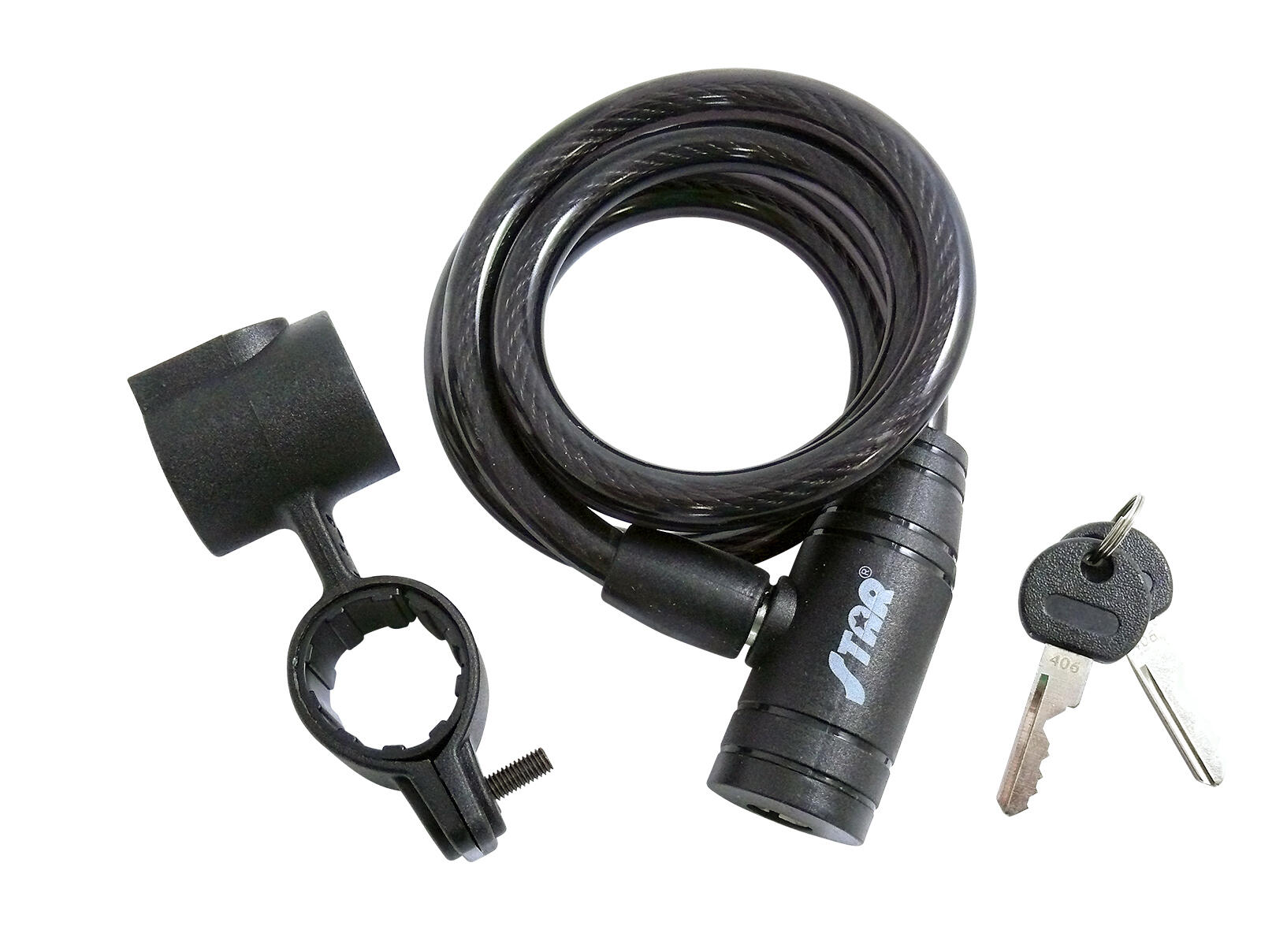 zámek lankový STAR S710/1000mm s držákem 0.24 Kg MTA MAXMIX Sklad14 500481