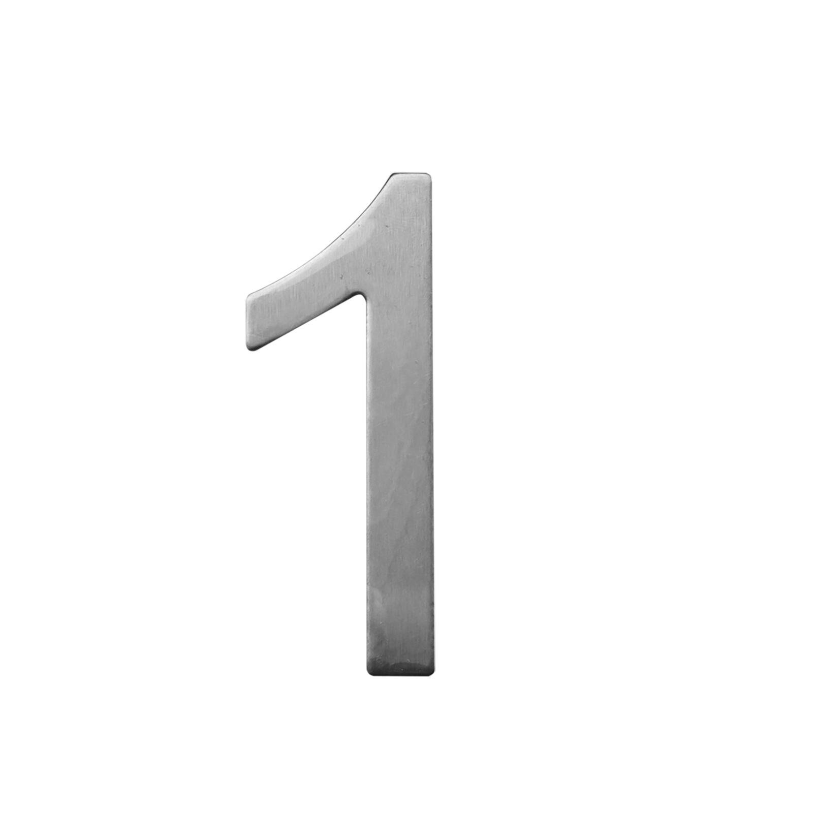 číslo domovní STAR č.1 75mm nerez 0.02 Kg MTA MAXMIX Sklad14 500489