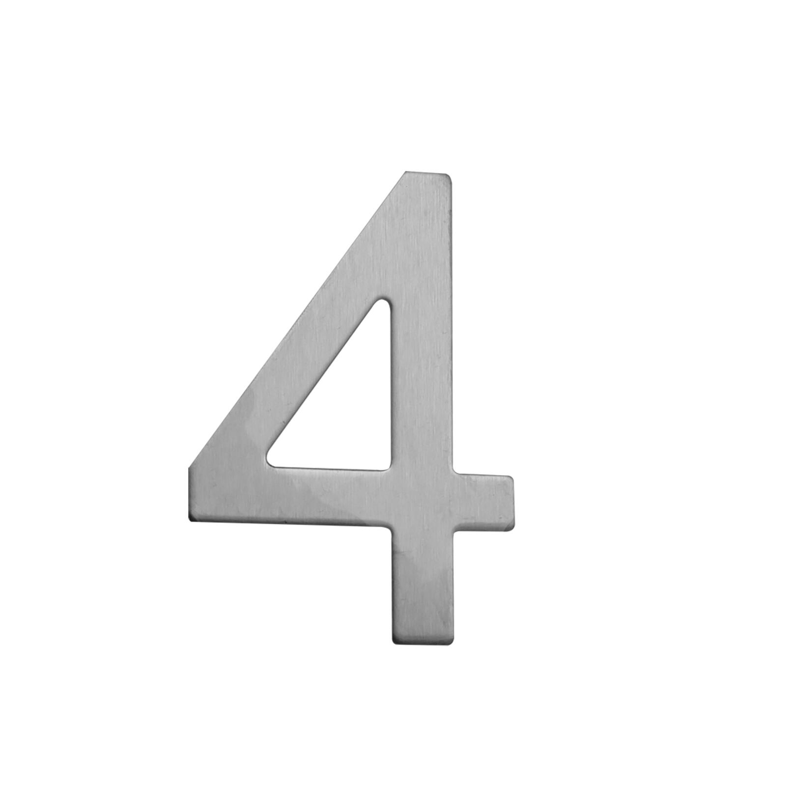 číslo domovní STAR č.4 75mm nerez 0.02 Kg MTA MAXMIX Sklad14 500495