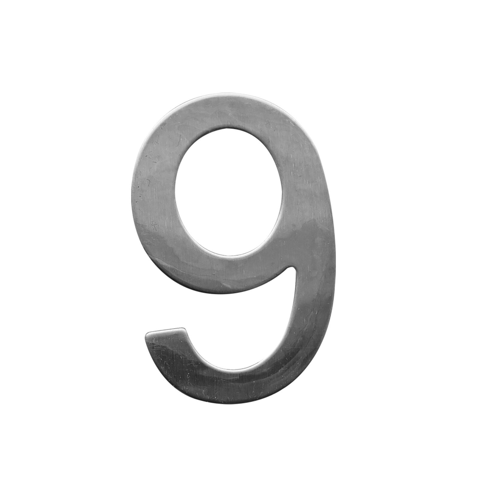 číslo domovní STAR č.9 75mm nerez 0.02 Kg MTA MAXMIX Sklad14 500505
