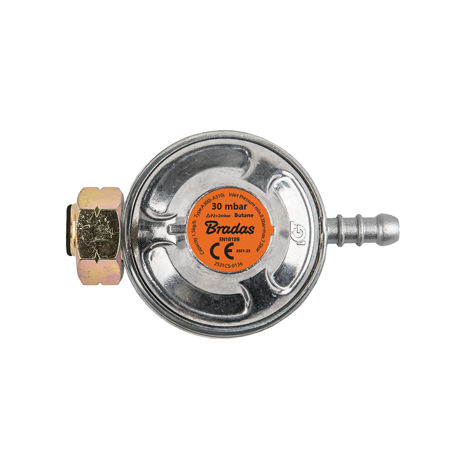 regulátor tlaku 30mbar, 1,5g/hod 0.22 Kg MTA MAXMIX Sklad14 430088