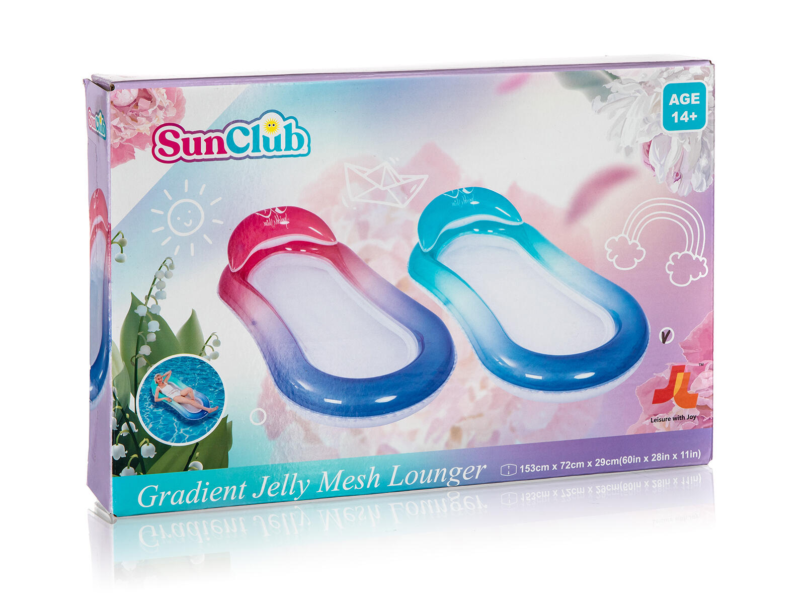 lehátko nafukovací 153x72cm se sítí