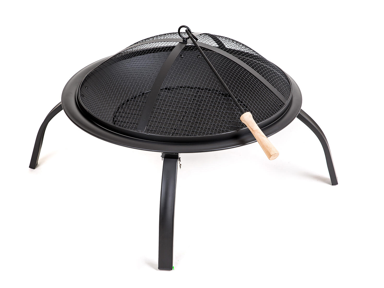 ohniště pr.55cm, v.42 cm, s poklopem, PLATE kov.ČER 3.19 Kg MTA MAXMIX Sklad14 266212