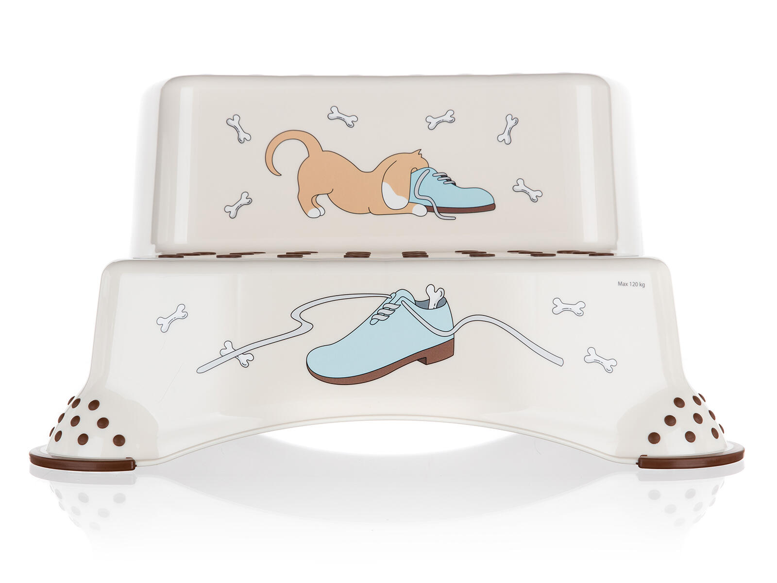 stolička DOG, dva schůdky, 40x37x21cm protiskluzová PH BÉŽ 0.75 Kg MTA MAXMIX Sklad14 266235