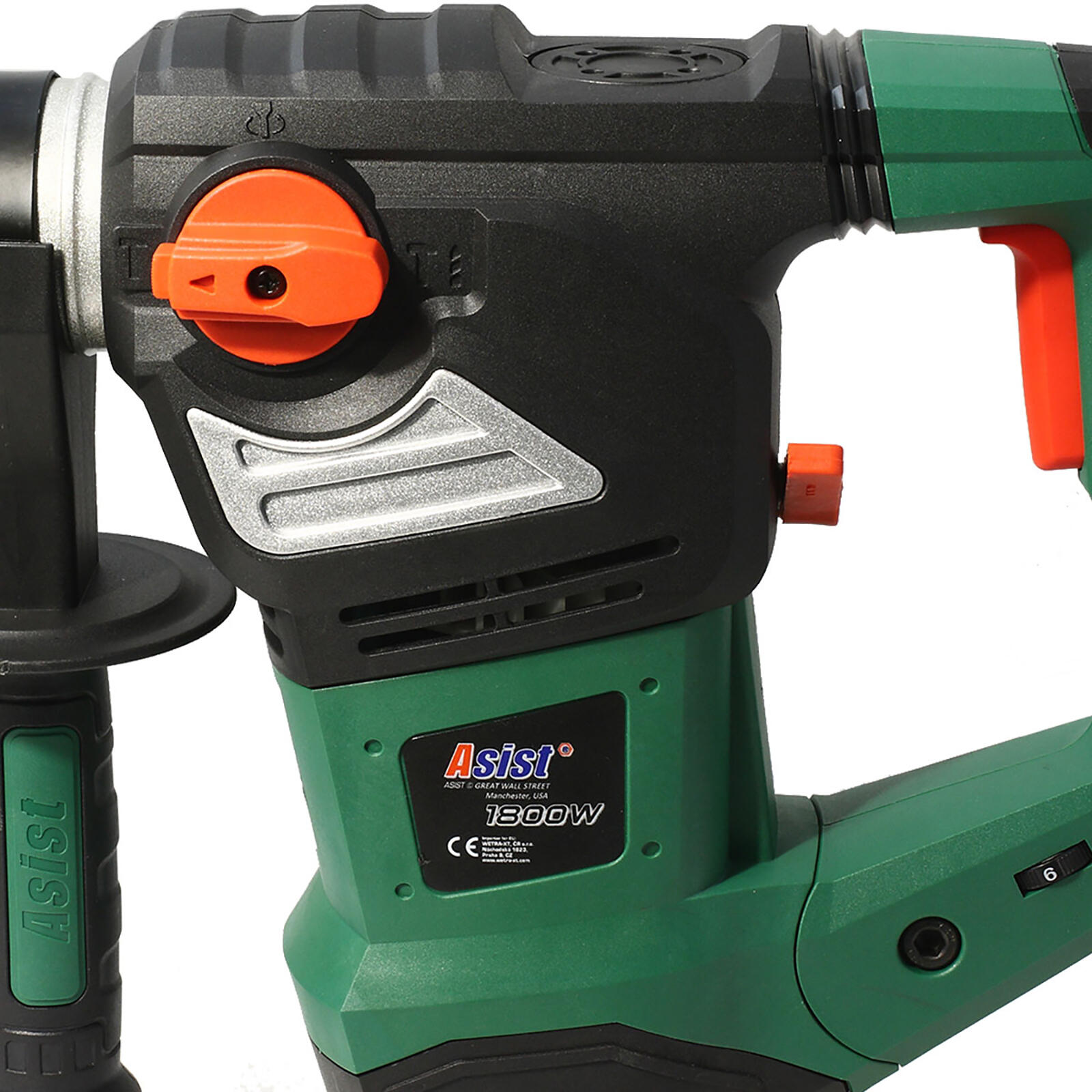 kladivo vrtací a bourací 1800W, kufr, příslušenství ASIST 5.72 Kg MTA MAXMIX Sklad14 723558