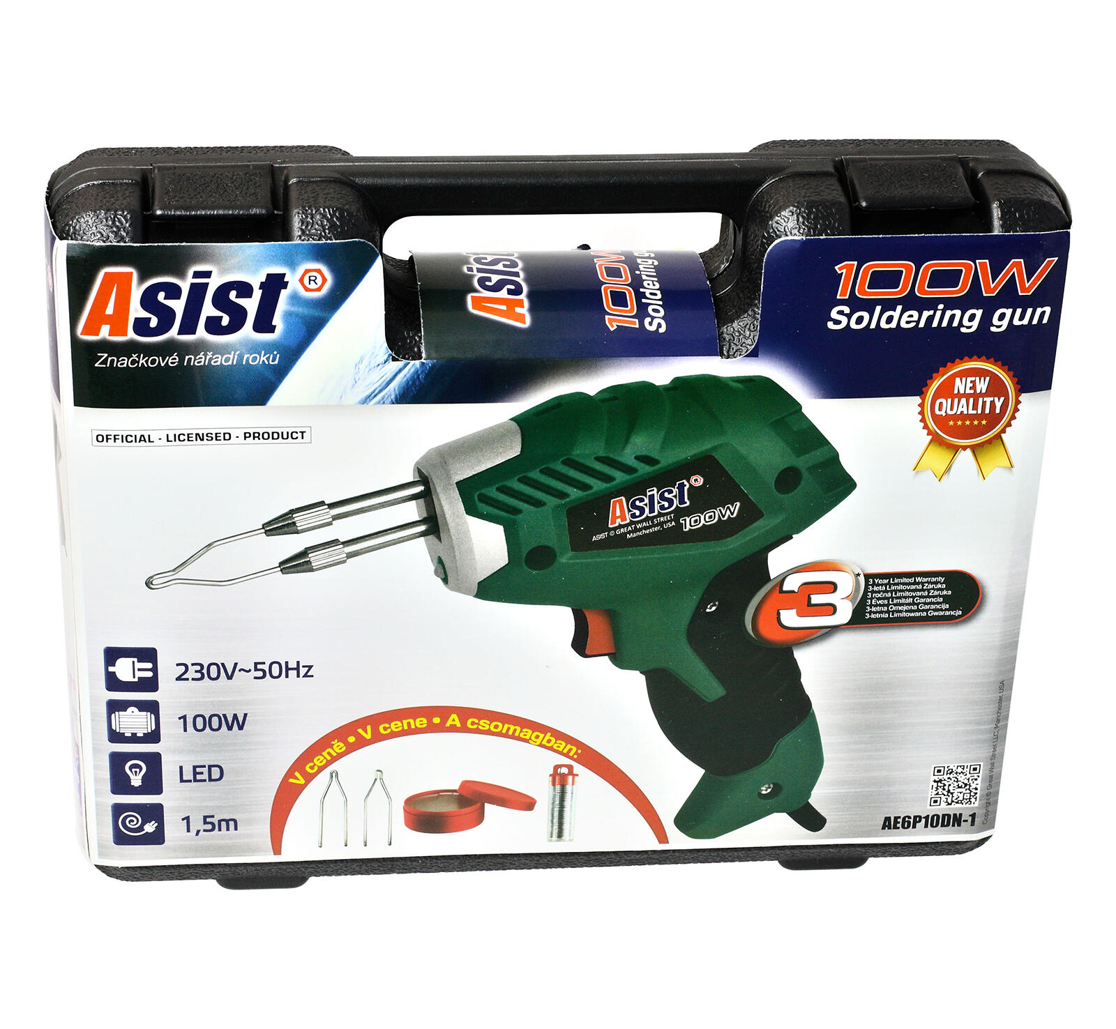 trafopájka 100W v kufru s příslušenstvím ASIST 0.9 Kg MTA MAXMIX Sklad14 723612