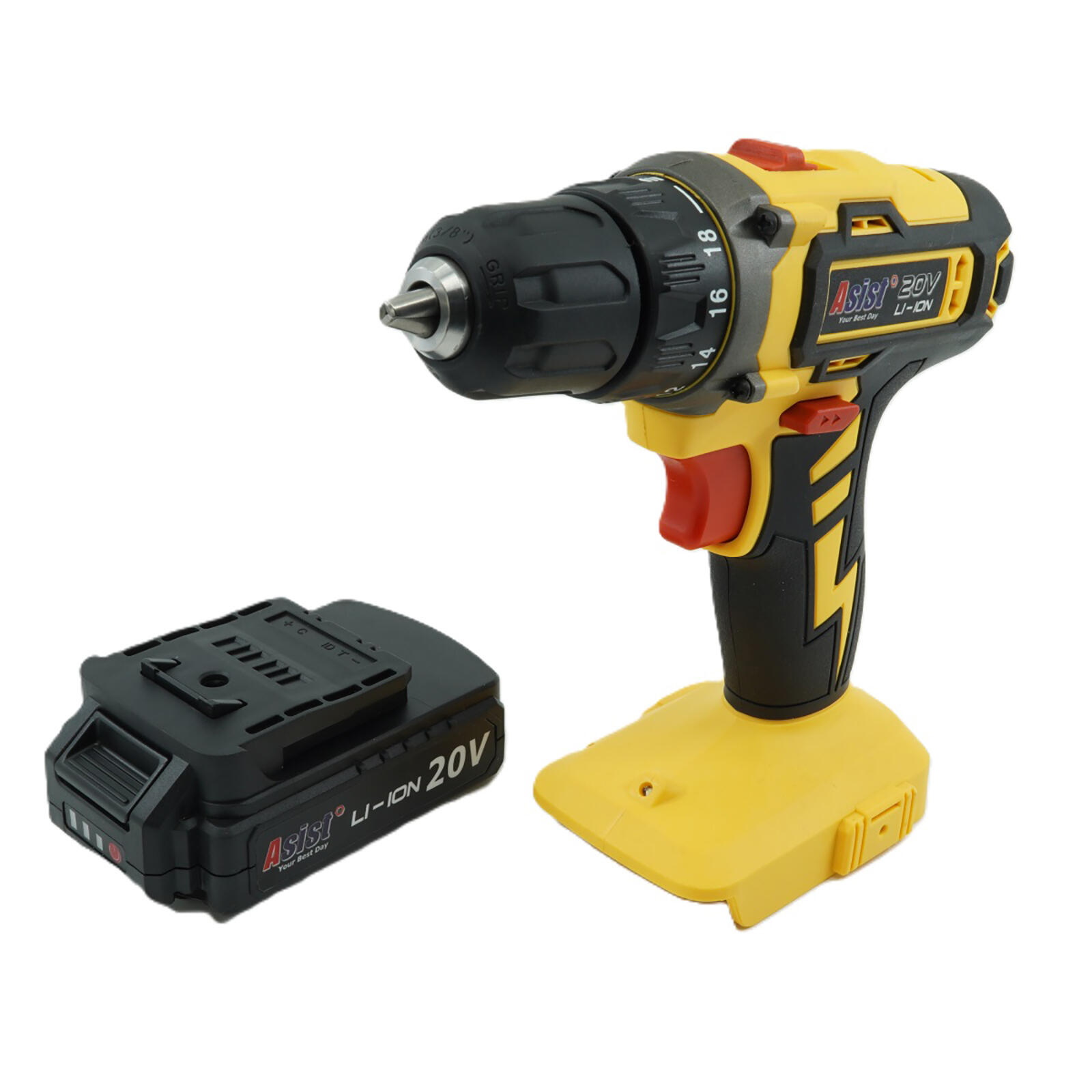 vrtačka Aku 20V 1,5Ah GANGSTART s baterií a nabíječkou ASIST 0.9 Kg MTA MAXMIX Sklad14 723750