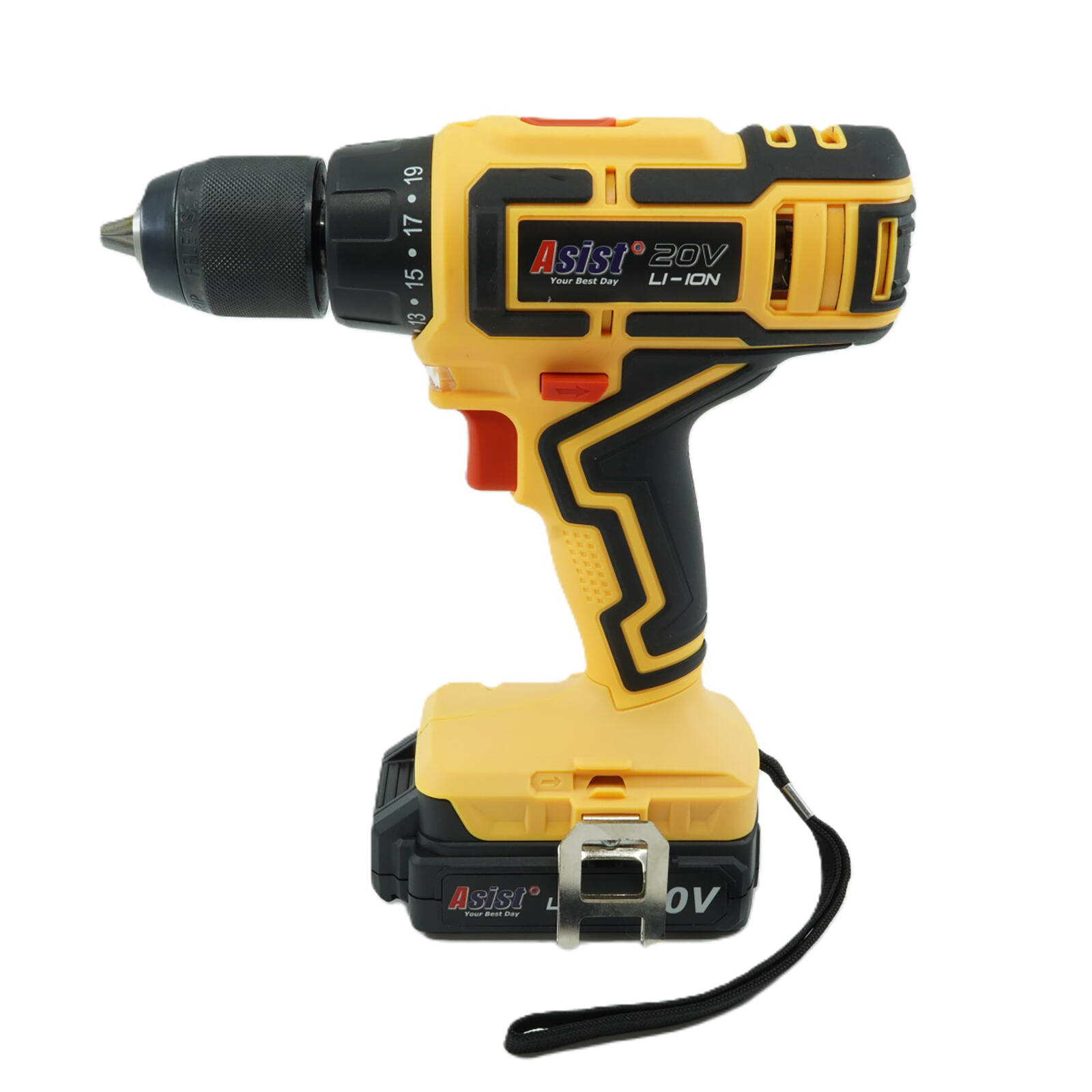 vrtačka Aku 20V 2,0Ah v kufru GANGSTART s baterií a nabíječkou ASIST 1.2 Kg MTA MAXMIX Sklad14 723752