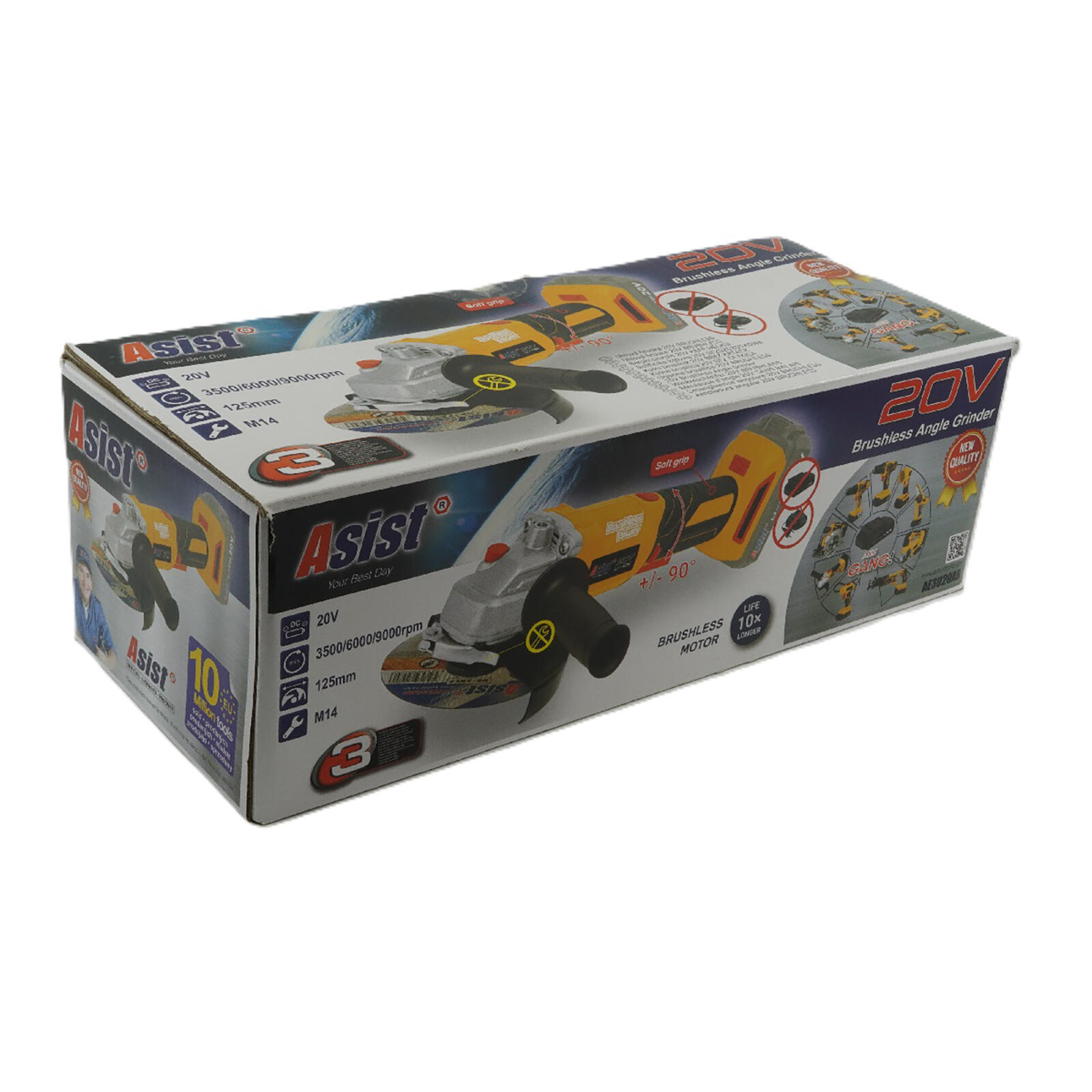 bruska úhlová Aku 125mm/20V BRUSHLESS ASIST 1.6 Kg MTA MAXMIX Sklad14 723767