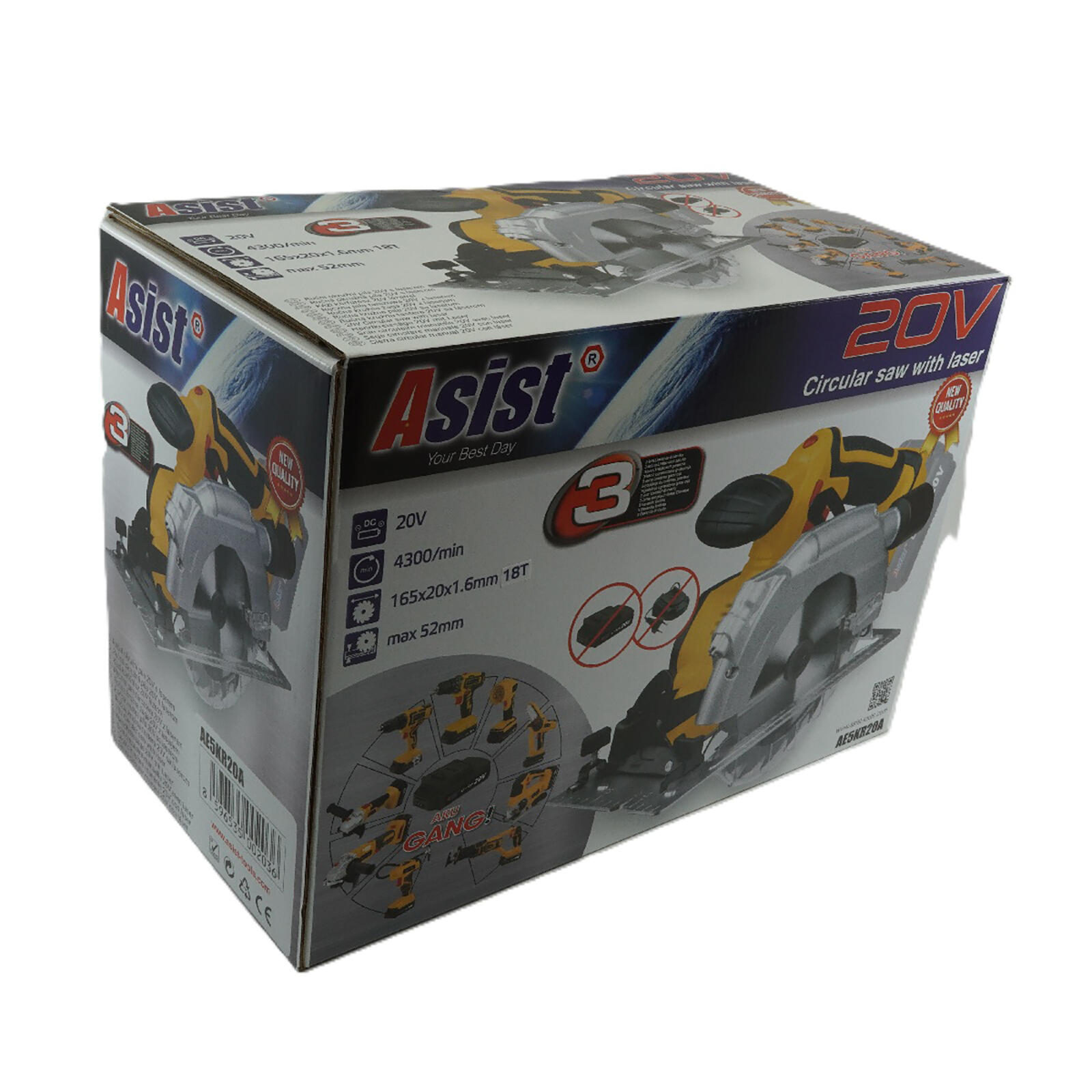 pila okružní Aku 20V s laserem ASIST 2.4 Kg MTA MAXMIX Sklad14 723771