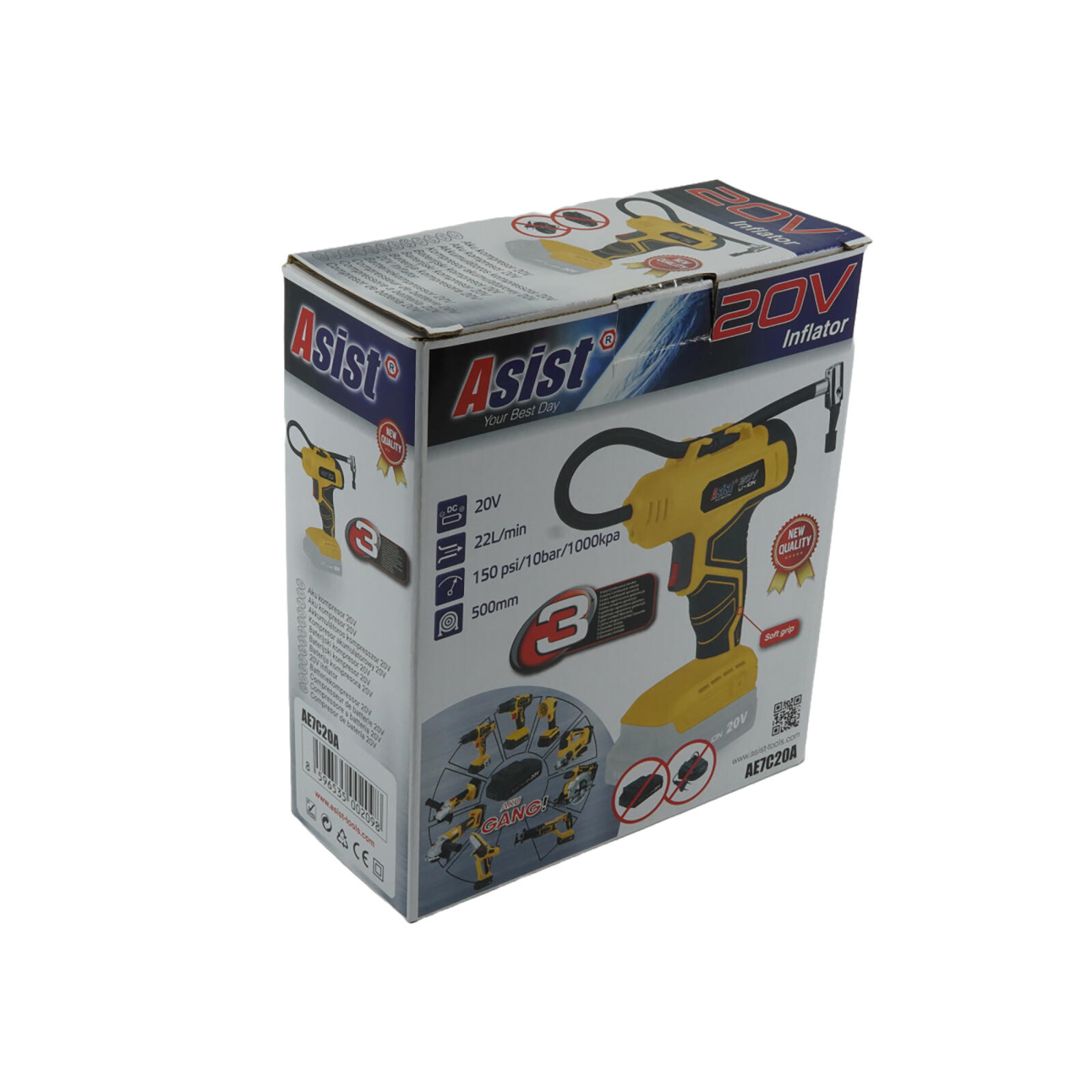 kompresor Aku 20V s automatickým tlakováním ASIST 0.73 Kg MTA MAXMIX Sklad14 723788