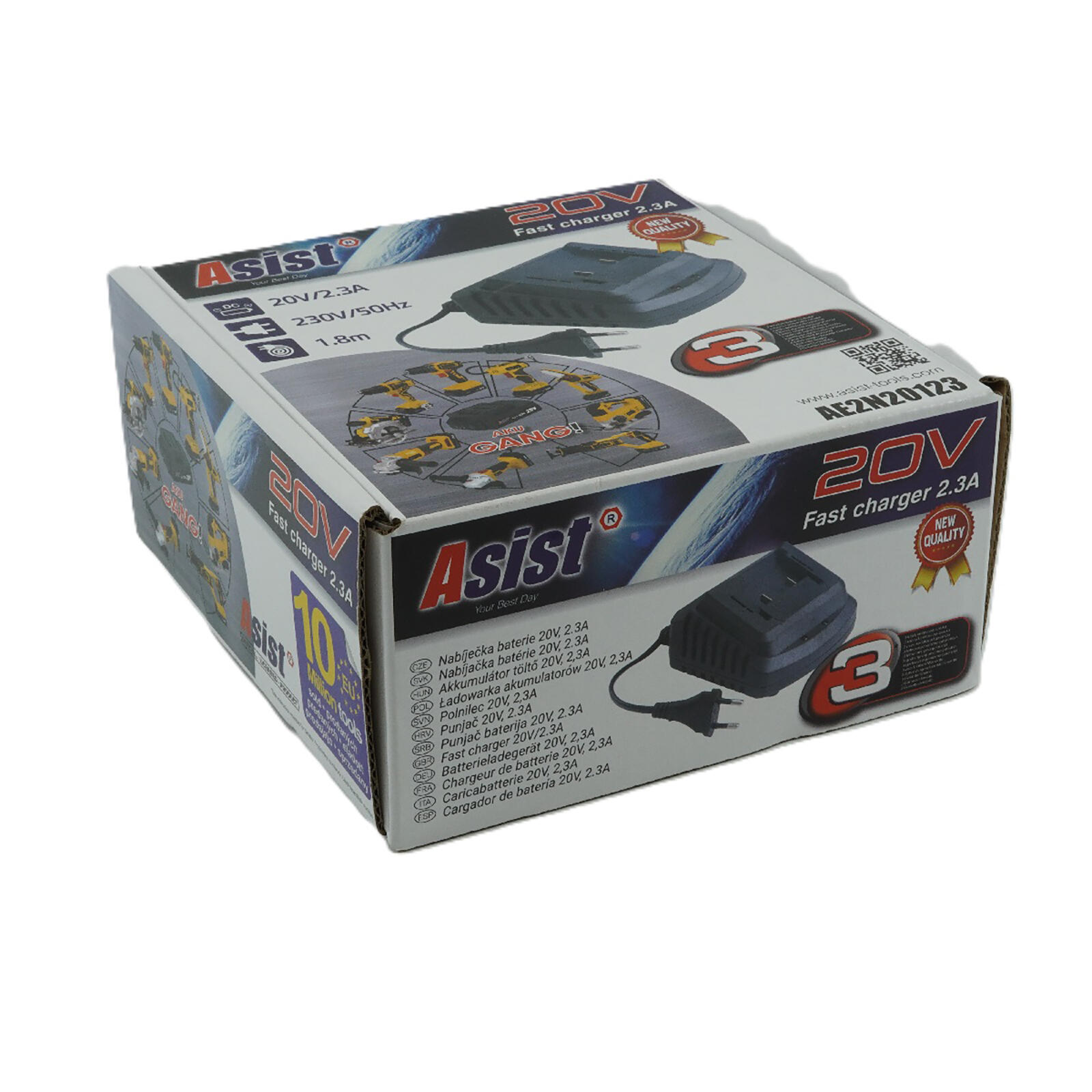 nabíječka baterie 20V, 2.3A, ASIST 0.45 Kg MTA MAXMIX Sklad14 723795 8596535002128